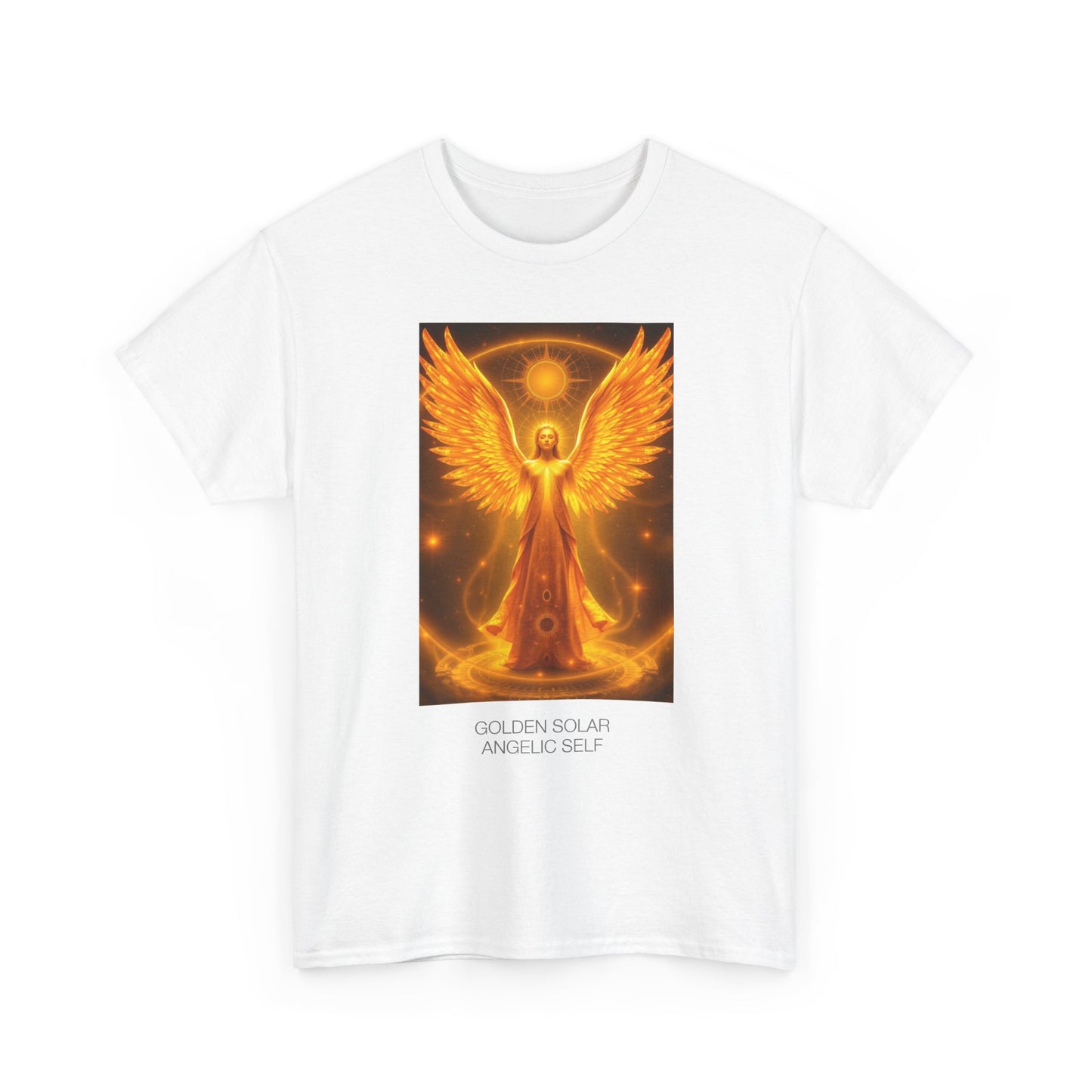 Angelic Self Graphic Tee, Spiritual T-Shirt, Gift for Angel Lovers, Positive Vibe Cotton Tee, Unisex Apparel for Mindfulness