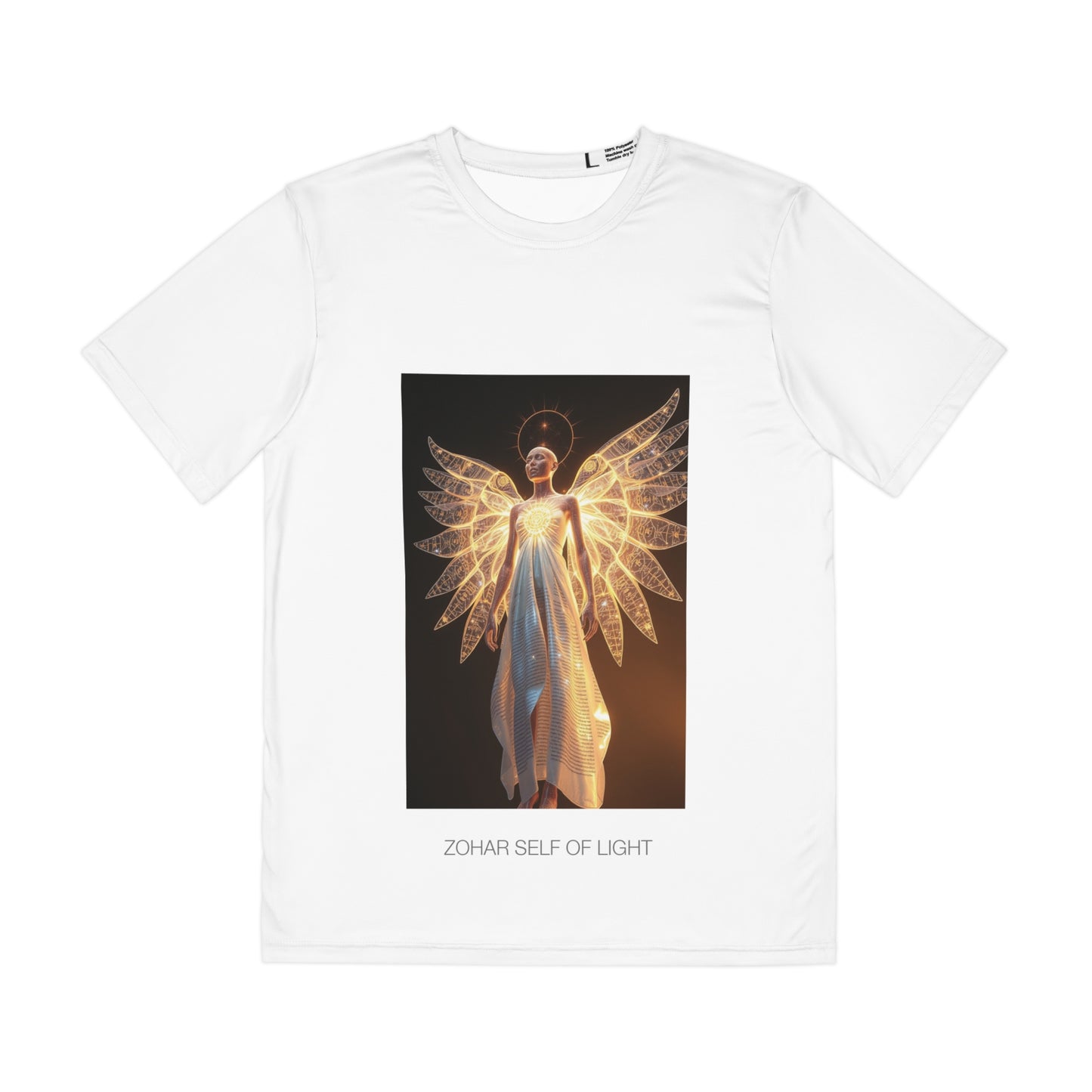 Zohar Self of Light Men's Polyester Tee - Ethereal Design, Comfortable T-Shirt for Casual Wear, Summer Fashion, Unique Gift