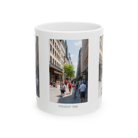 Urban Photography Ceramic Mug - Cityscape Gift, Travel Lover's Drinkware, Coffee Tea Cup, Home Office Decor, Unique Present