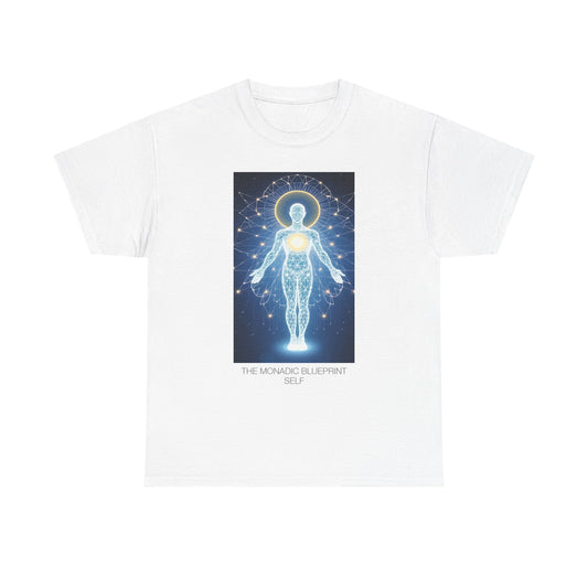 Cosmic Blueprint Tee - Spiritual Heavy Cotton Shirt, Unisex Graphic Tee, Meditation Apparel, Gift for Yogis