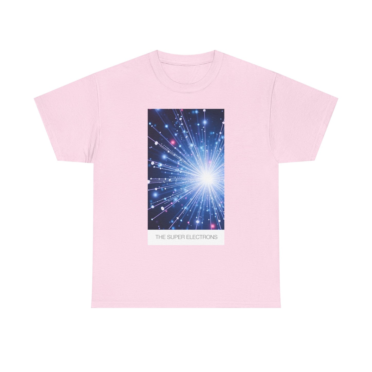 Cosmic Light Unisex Heavy Cotton Tee, Graphic Tee, Trendy Shirt, Casual Wear, Space Art Apparel, Gift for Space Lovers