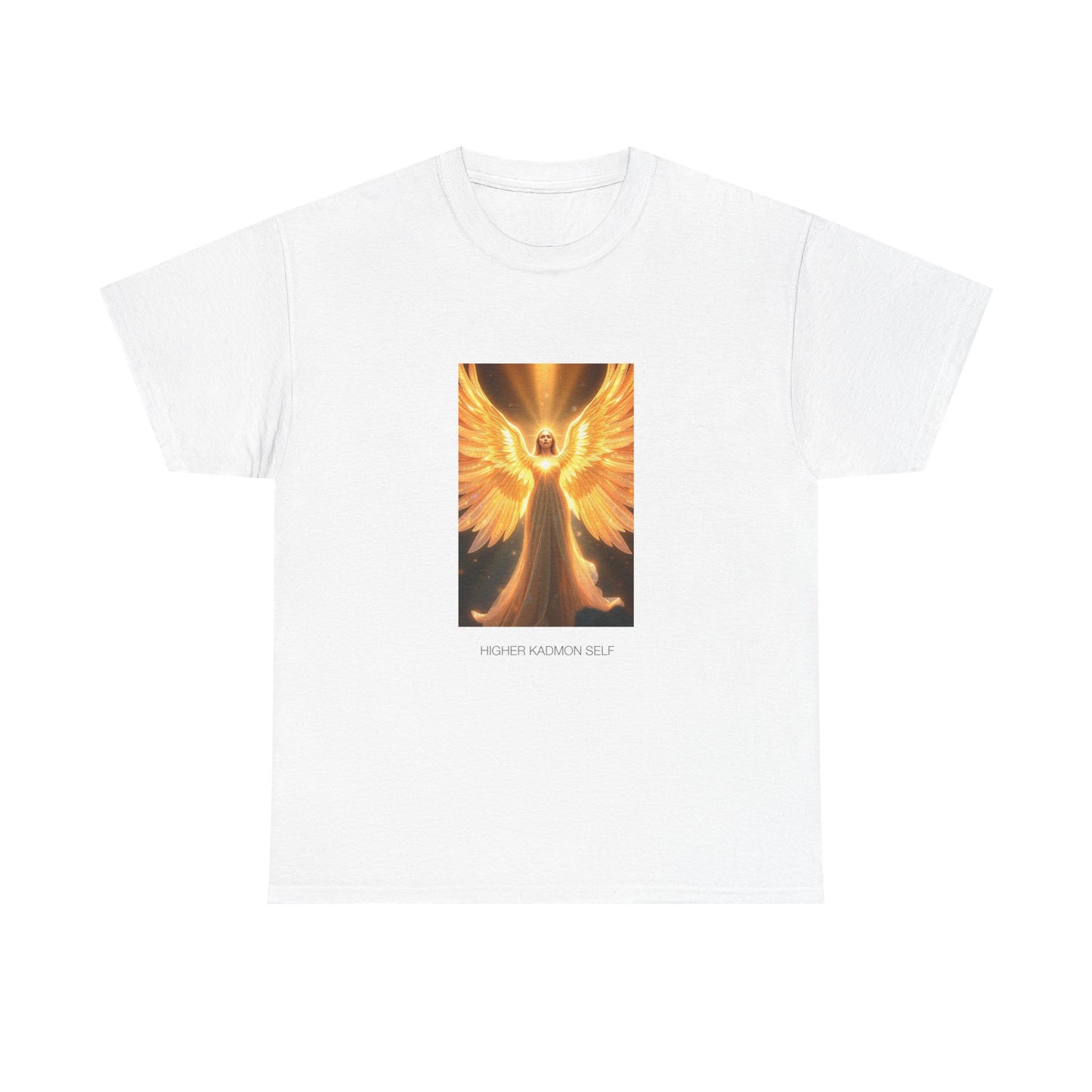 Angel Wings Unisex Heavy Cotton Tee | Spiritual Gift, Casual Wear, Festival Shirt, Inspirational Gift, Daily Comfort