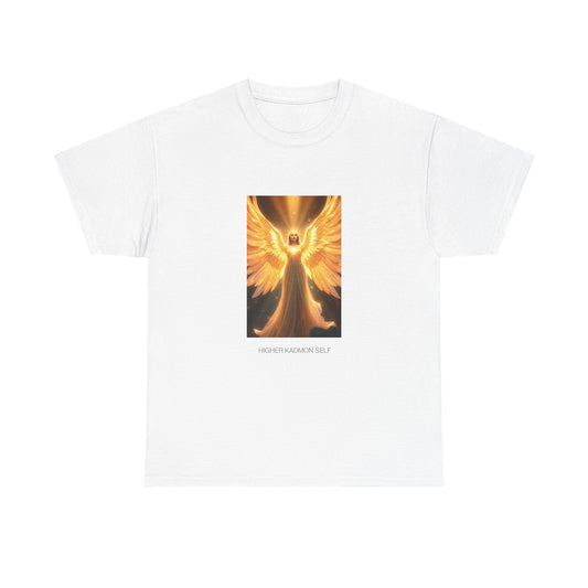 Angel Wings Unisex Heavy Cotton Tee | Spiritual Gift, Casual Wear, Festival Shirt, Inspirational Gift, Daily Comfort