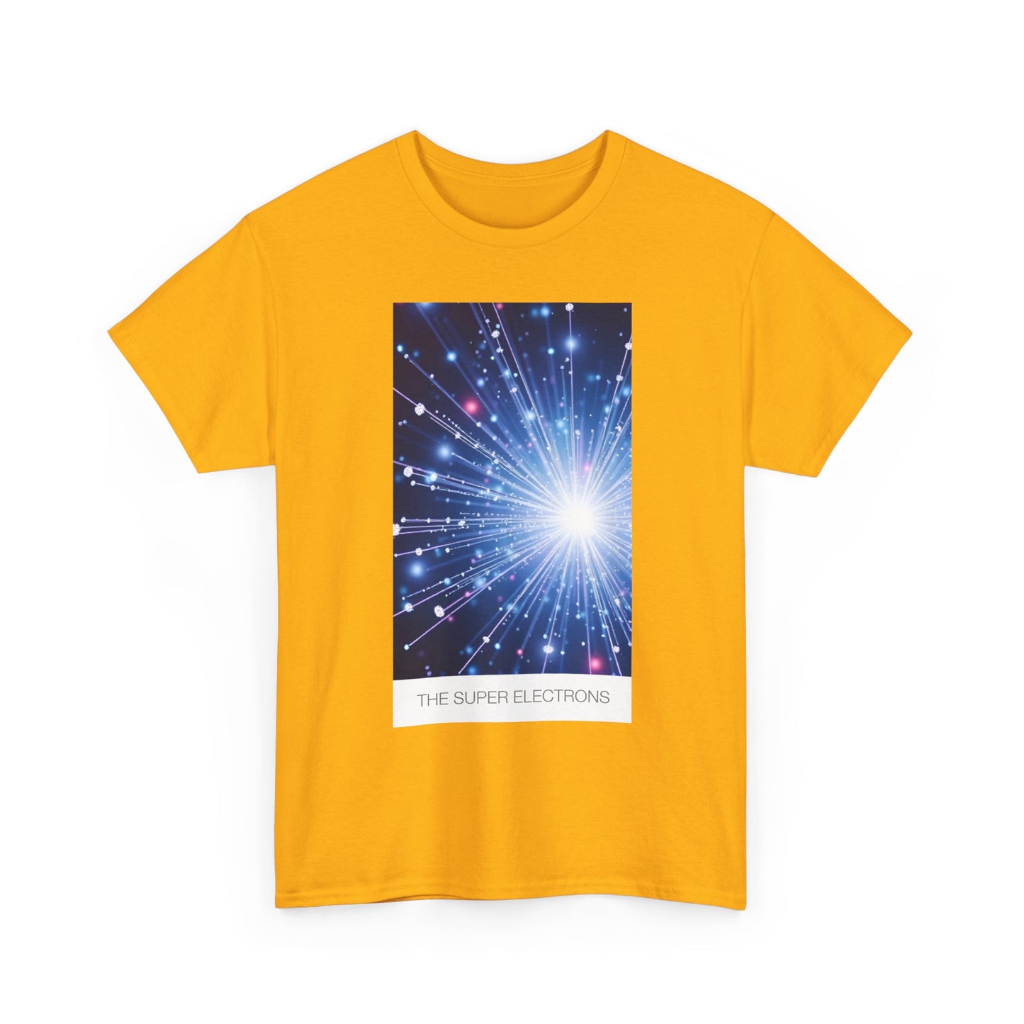 Cosmic Light Unisex Heavy Cotton Tee, Graphic Tee, Trendy Shirt, Casual Wear, Space Art Apparel, Gift for Space Lovers