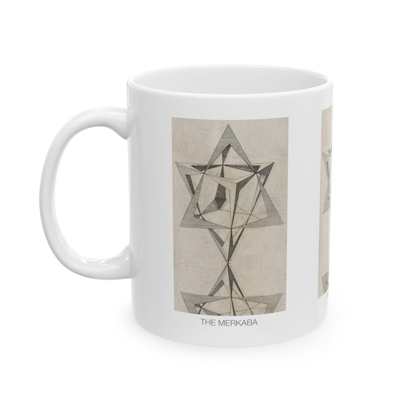 Geometric Art Ceramic Mug, Unique Gift, Home Decor, Coffee Lover, Abstract Design, Meditation Mug