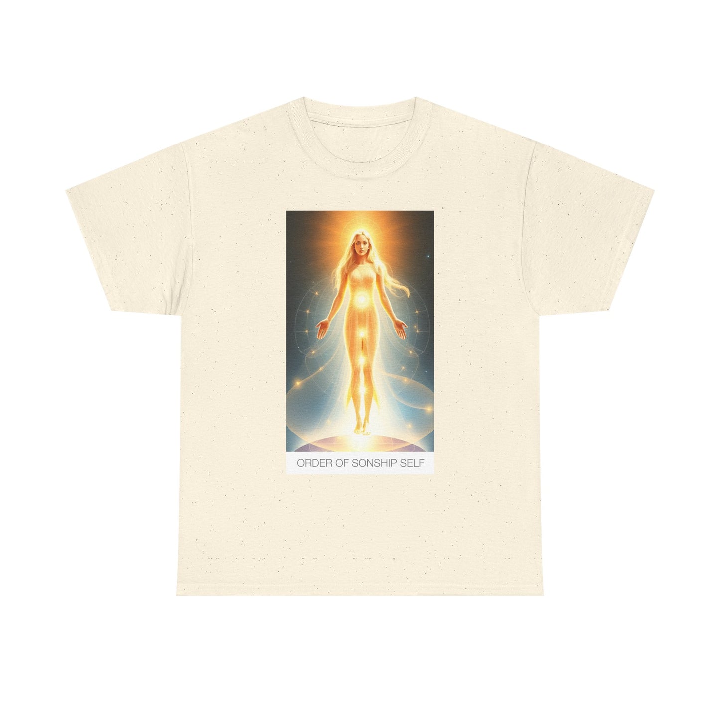 Celestial Self Unisex Heavy Cotton Tee, Spiritual Gift, Artistic T-Shirt, Cosmic Apparel, Meditation Clothing