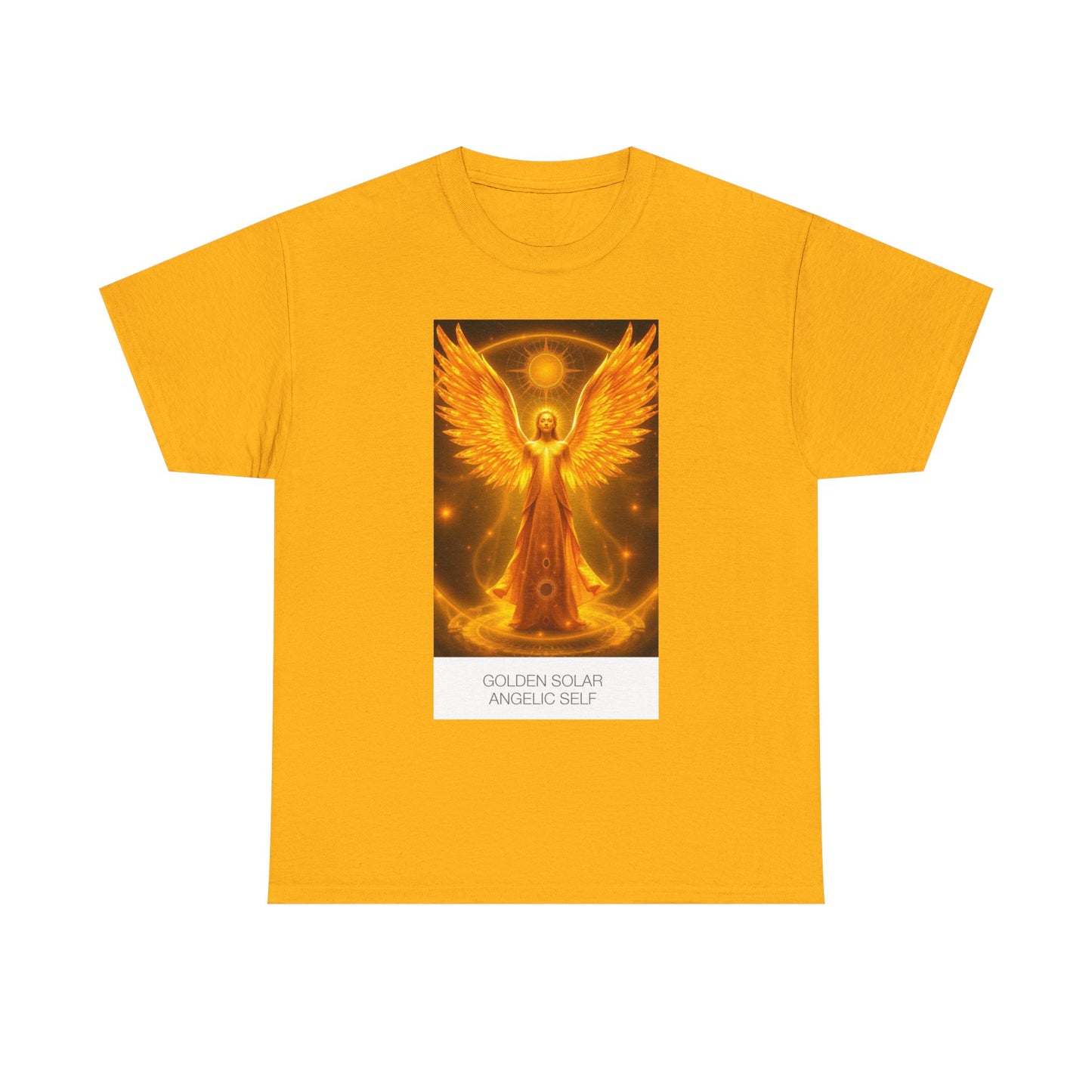 Angelic Self Graphic Tee, Spiritual T-Shirt, Gift for Angel Lovers, Positive Vibe Cotton Tee, Unisex Apparel for Mindfulness