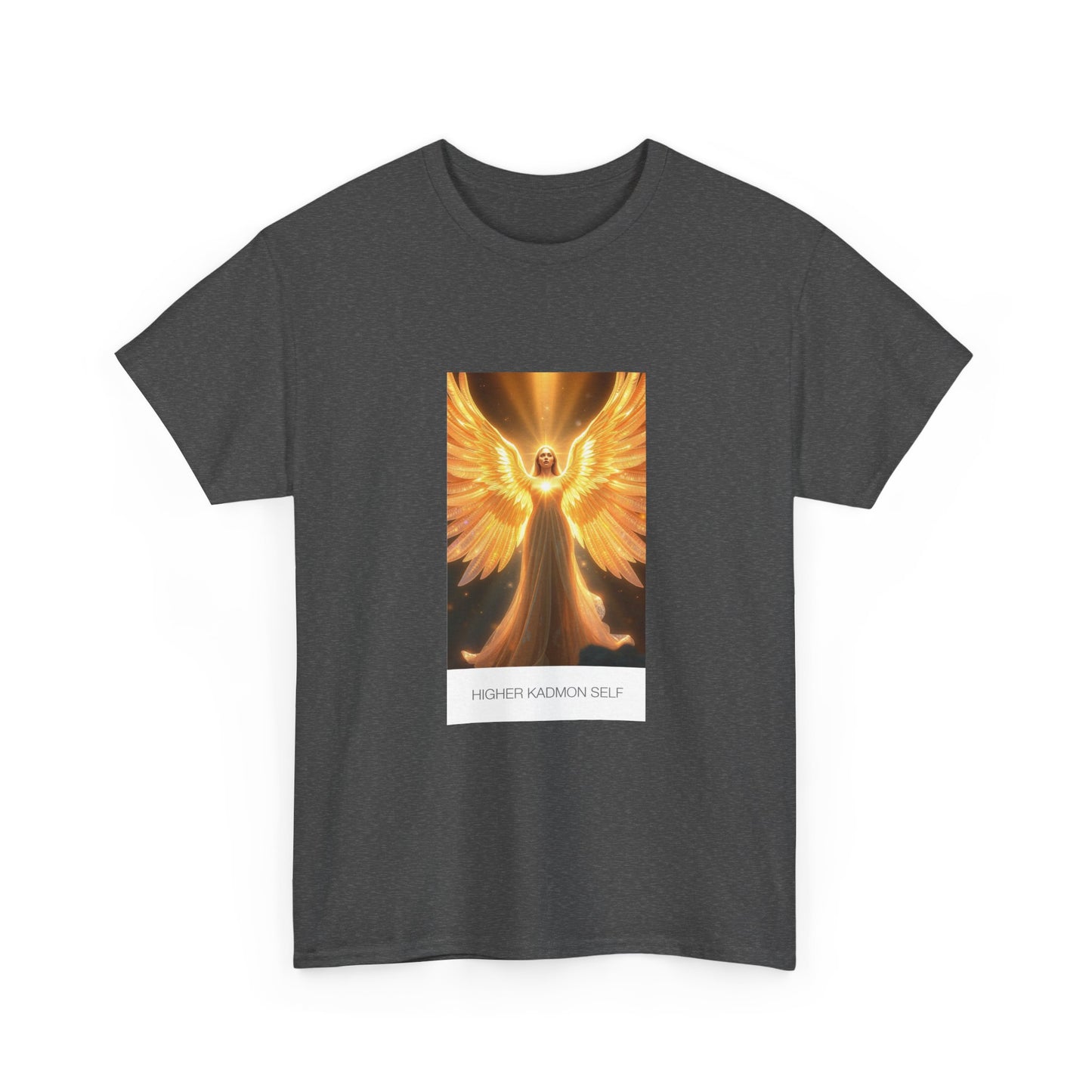 Angel Wings Unisex Heavy Cotton Tee | Spiritual Gift, Casual Wear, Festival Shirt, Inspirational Gift, Daily Comfort