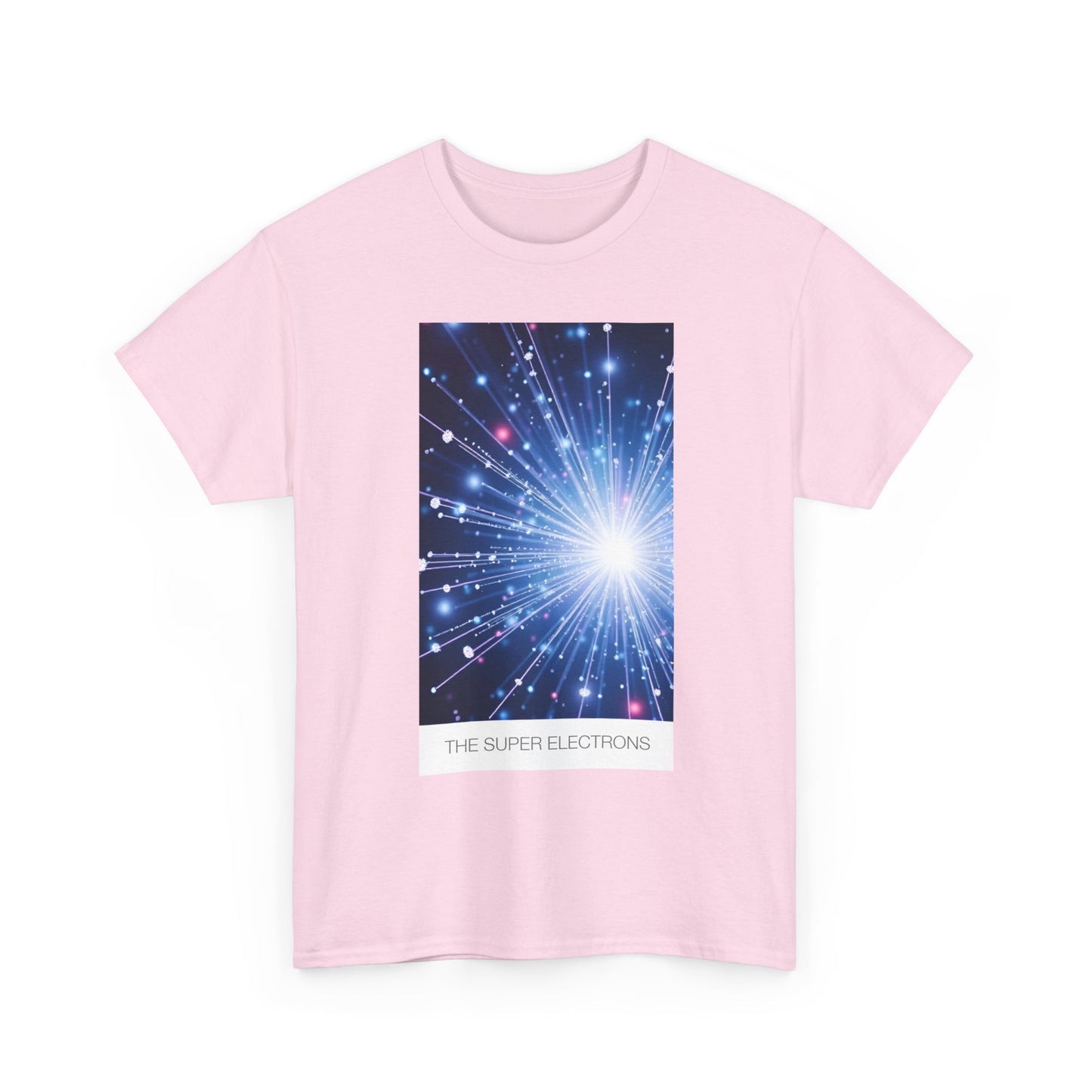 Cosmic Light Unisex Heavy Cotton Tee, Graphic Tee, Trendy Shirt, Casual Wear, Space Art Apparel, Gift for Space Lovers