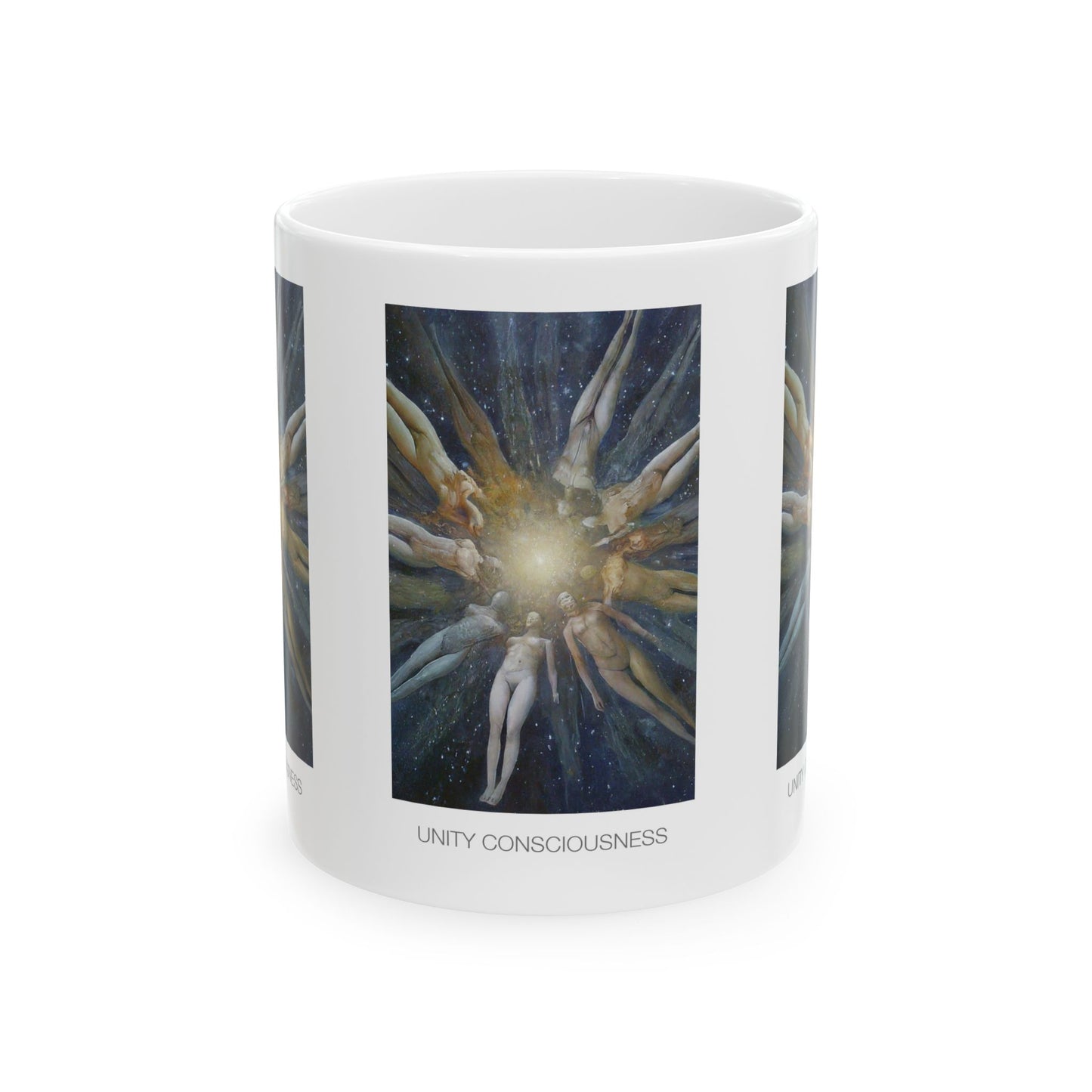 Unity Consciousness Ceramic Mug | Unique Gift for Spirituality, Meditation, Yoga, Zen, Cosmic Decor