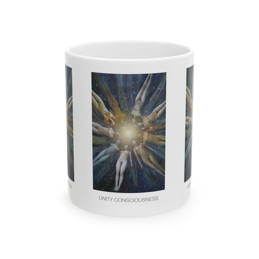 Unity Consciousness Ceramic Mug | Unique Gift for Spirituality, Meditation, Yoga, Zen, Cosmic Decor