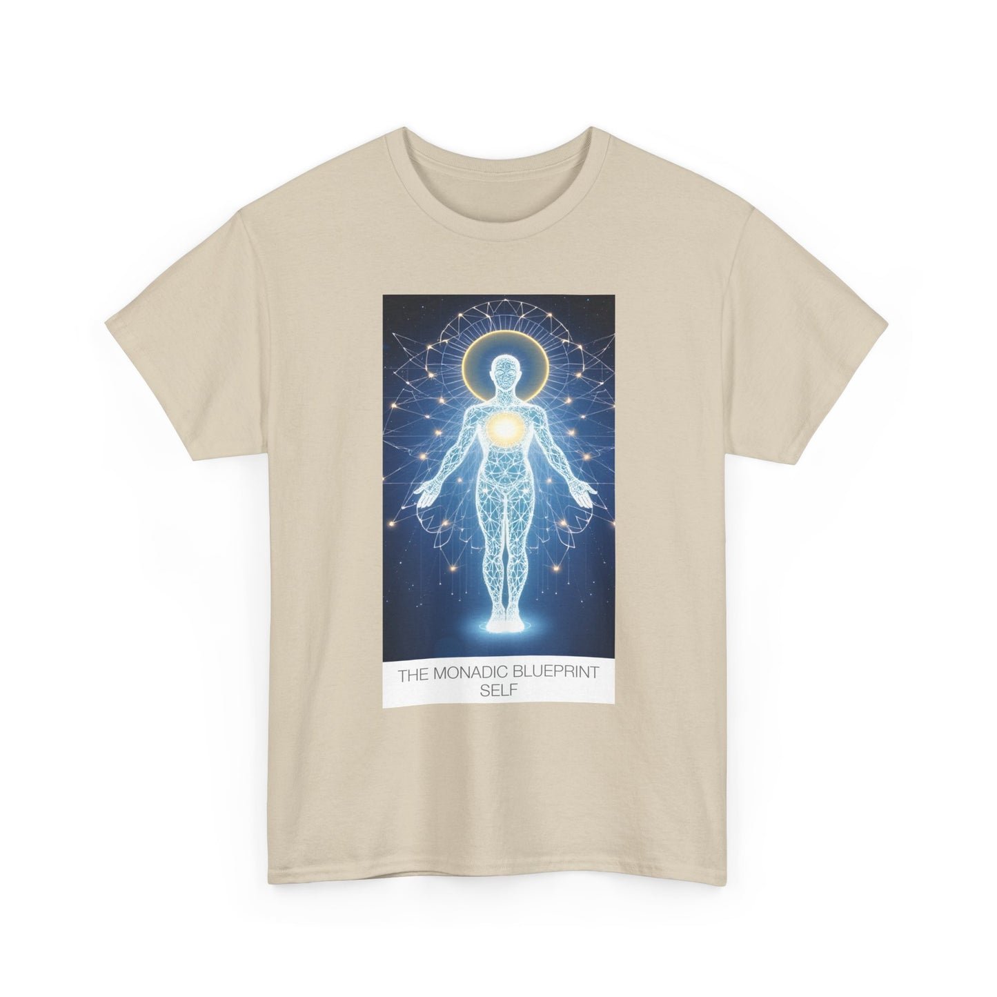 Cosmic Blueprint Tee - Spiritual Heavy Cotton Shirt, Unisex Graphic Tee, Meditation Apparel, Gift for Yogis