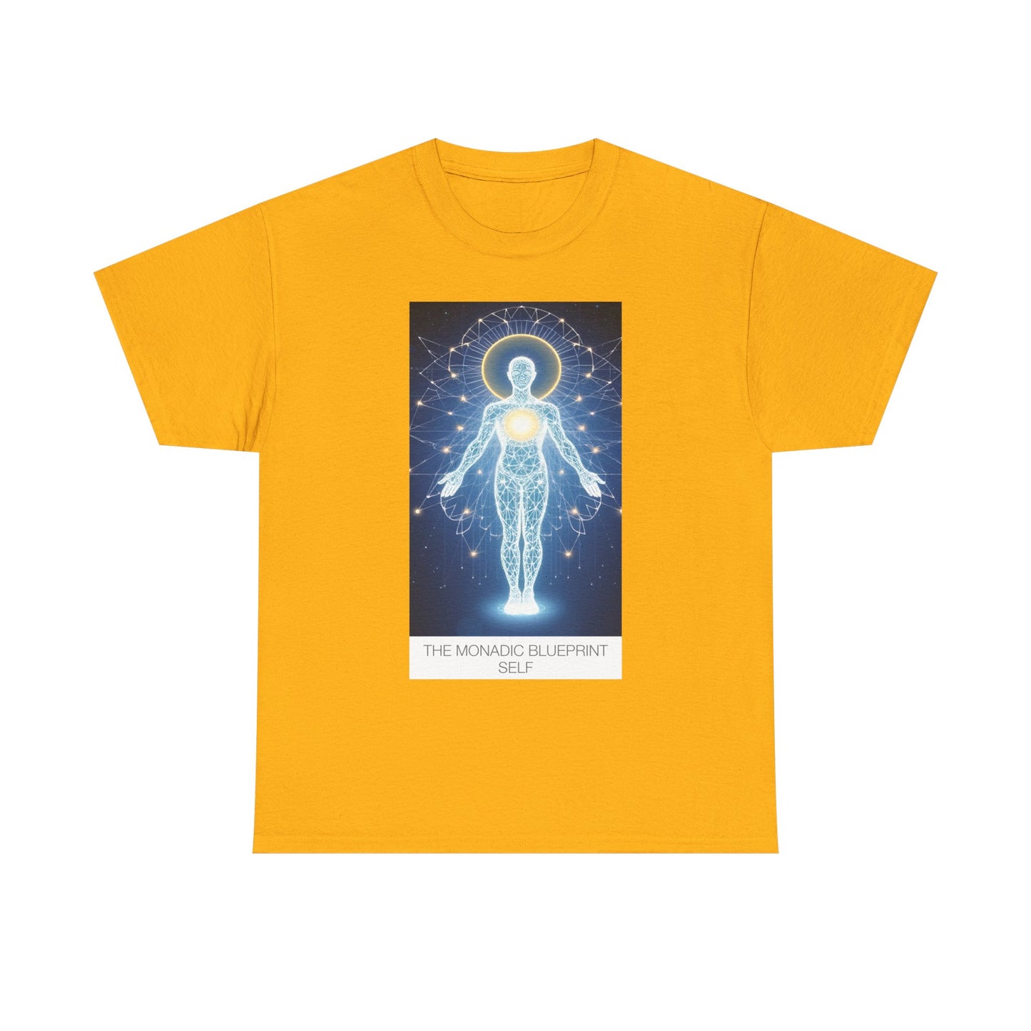 Cosmic Blueprint Tee - Spiritual Heavy Cotton Shirt, Unisex Graphic Tee, Meditation Apparel, Gift for Yogis
