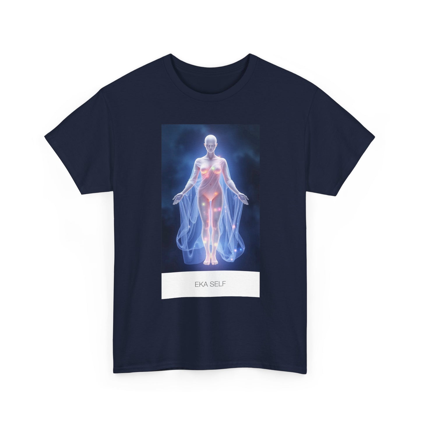 Ethereal Spirit Tee, Unisex Heavy Cotton Tee, Spiritual Gift, Chakra Shirt, Wellness Wear, Metaphysical Art Tee