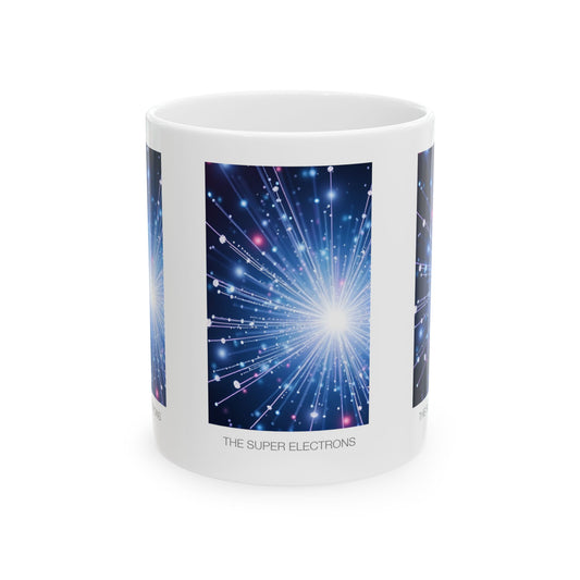 Cosmic Energy Ceramic Mug | Sci-Fi Coffee Cup, Gift for Science Lovers, Celestial Drinkware, Galaxy-Themed Mug, Birthday Gift