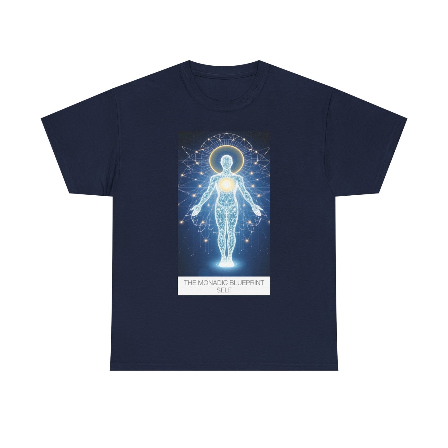 Cosmic Blueprint Tee - Spiritual Heavy Cotton Shirt, Unisex Graphic Tee, Meditation Apparel, Gift for Yogis