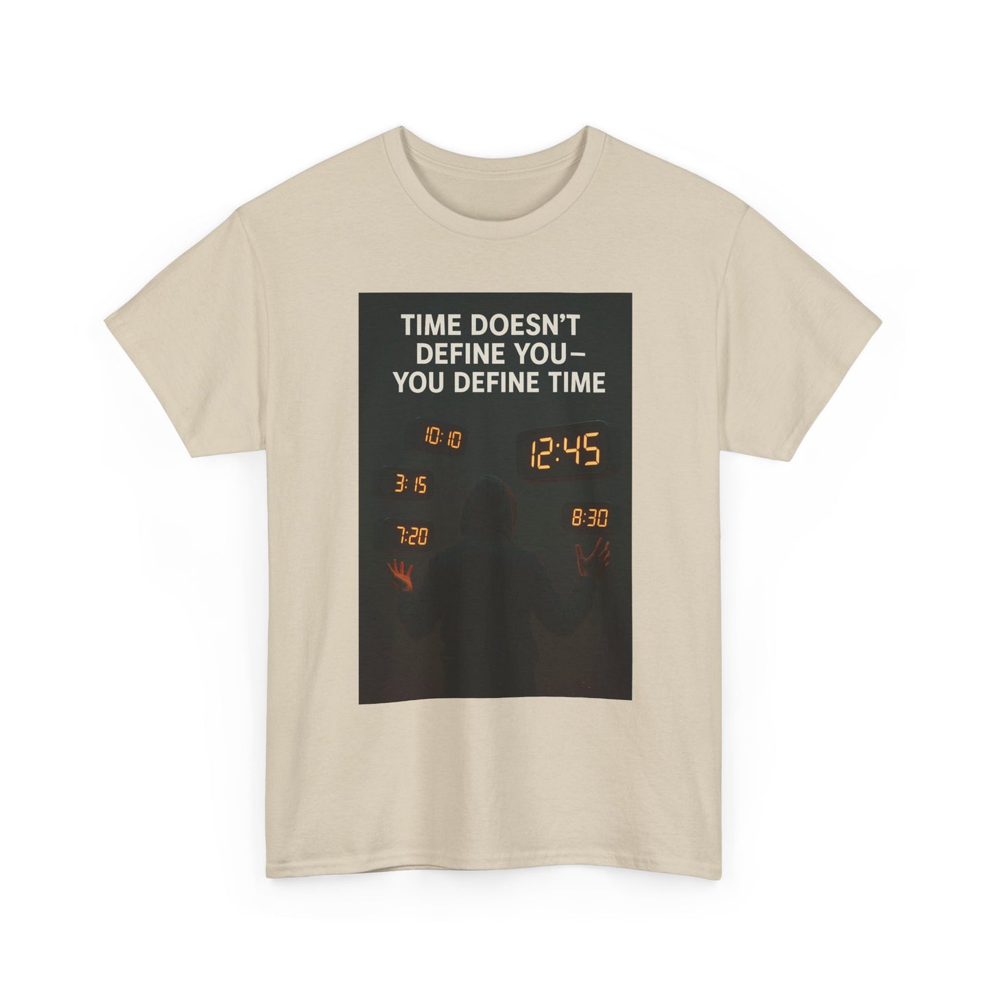 Motivational Unisex Heavy Cotton Tee | Inspiring Gift, Everyday Wear, Casual Style, Time Management Quote, Life Philosophy Shirt