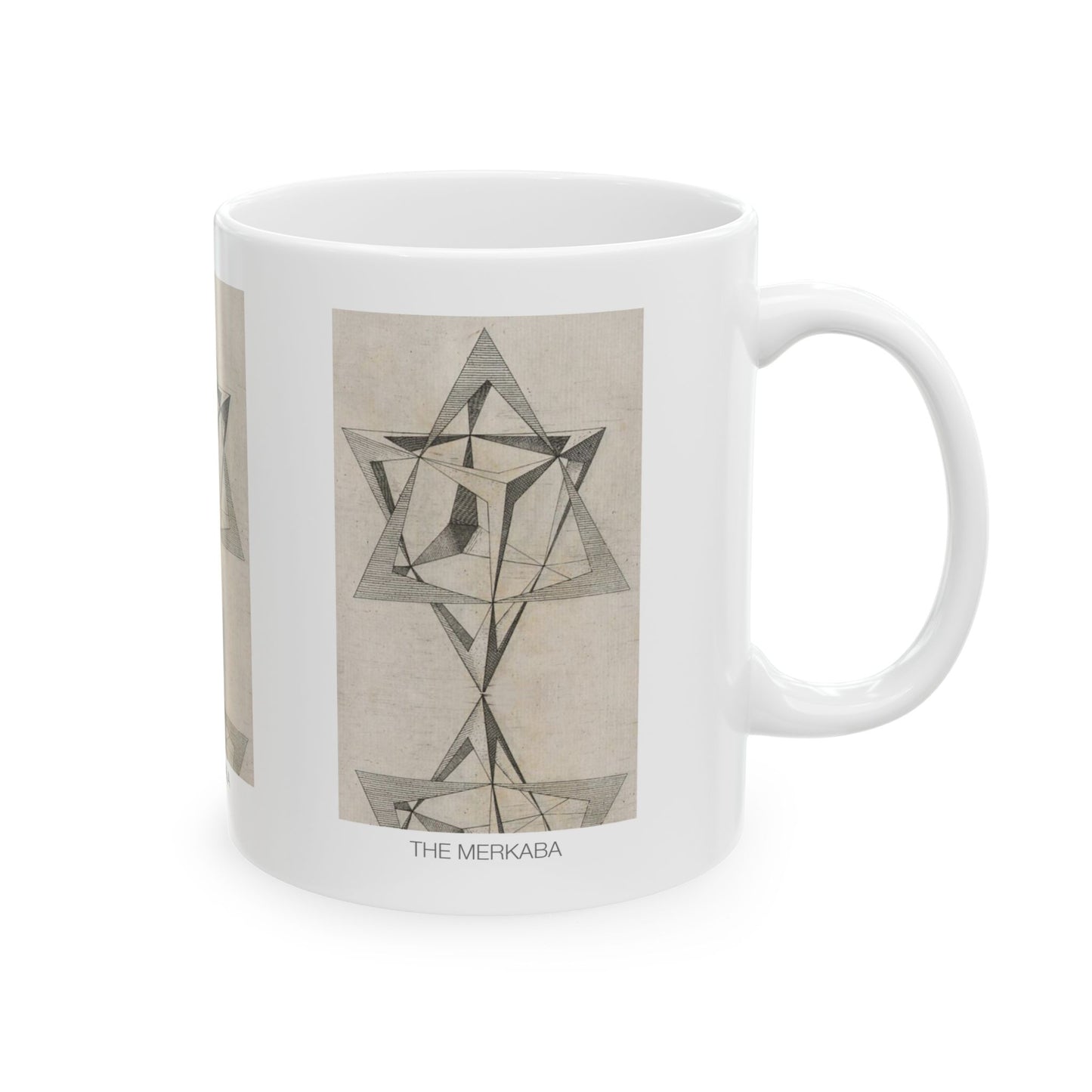Geometric Art Ceramic Mug, Unique Gift, Home Decor, Coffee Lover, Abstract Design, Meditation Mug