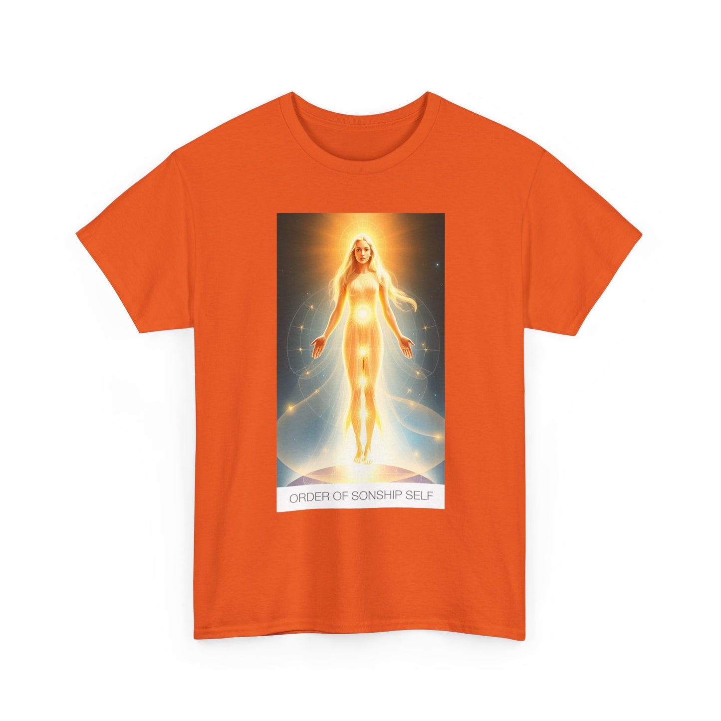 Celestial Self Unisex Heavy Cotton Tee, Spiritual Gift, Artistic T-Shirt, Cosmic Apparel, Meditation Clothing