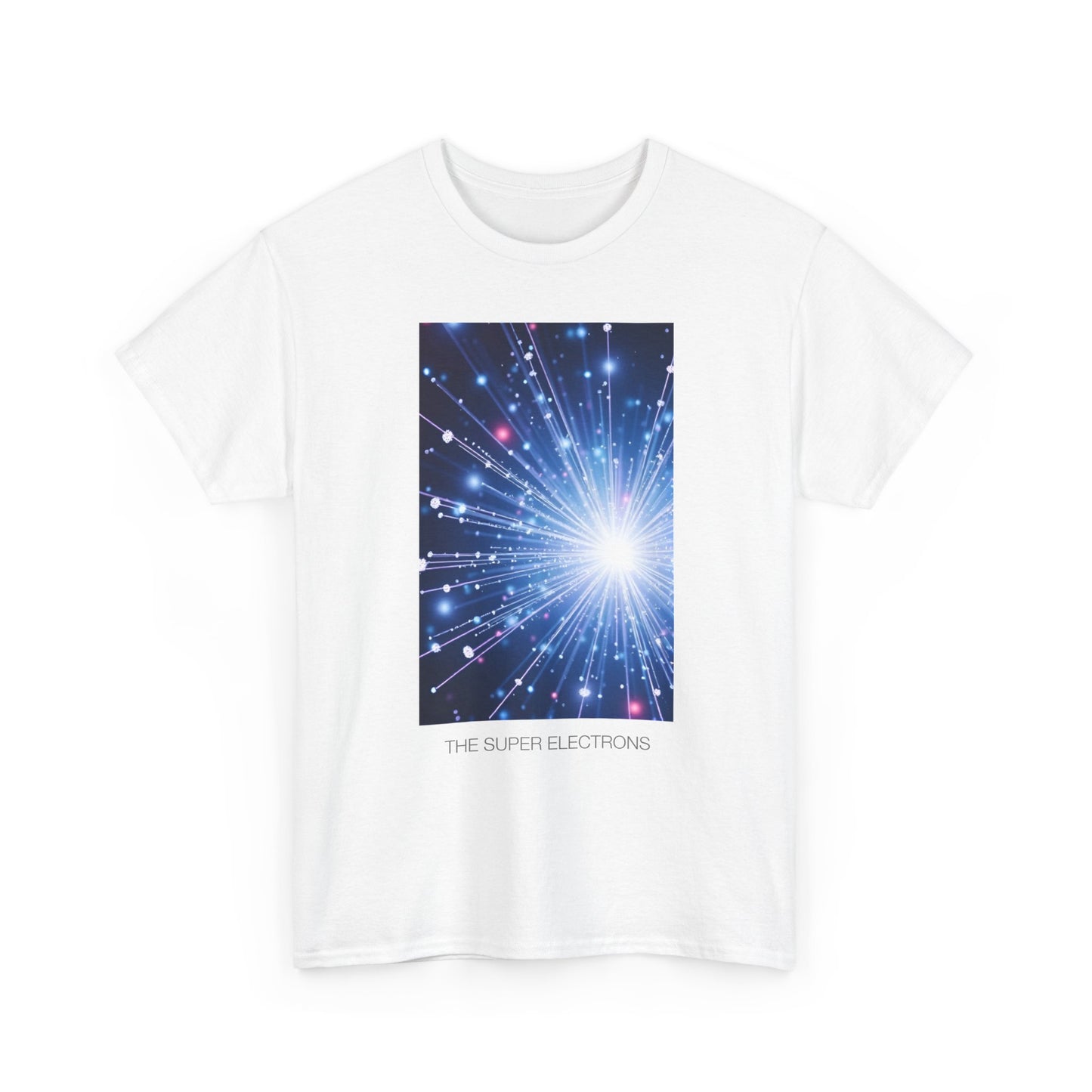 Cosmic Light Unisex Heavy Cotton Tee, Graphic Tee, Trendy Shirt, Casual Wear, Space Art Apparel, Gift for Space Lovers