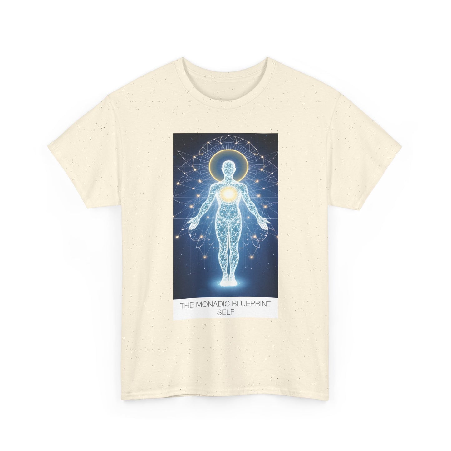 Cosmic Blueprint Tee - Spiritual Heavy Cotton Shirt, Unisex Graphic Tee, Meditation Apparel, Gift for Yogis