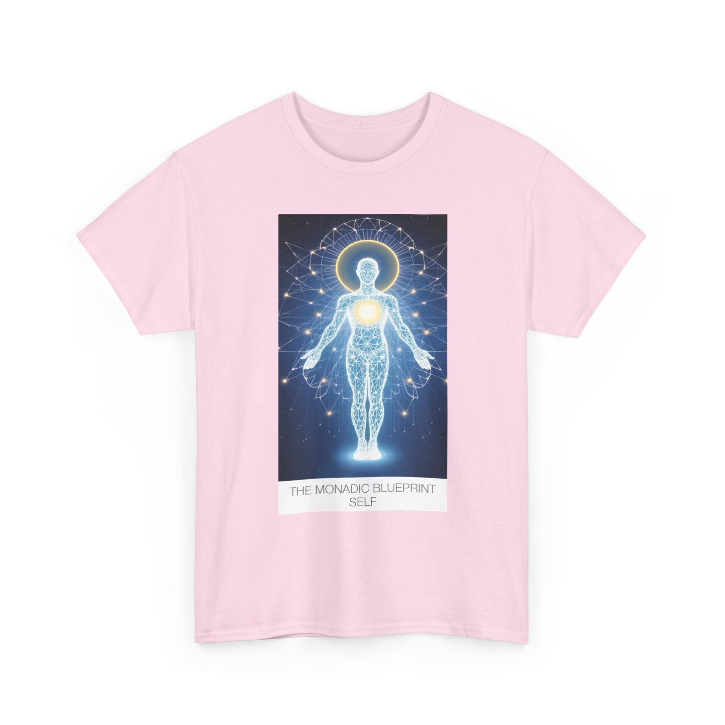 Cosmic Blueprint Tee - Spiritual Heavy Cotton Shirt, Unisex Graphic Tee, Meditation Apparel, Gift for Yogis