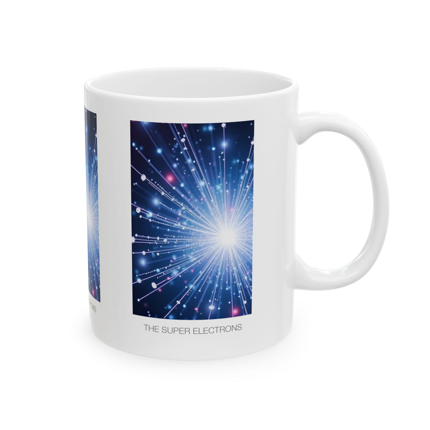 Cosmic Energy Ceramic Mug | Sci-Fi Coffee Cup, Gift for Science Lovers, Celestial Drinkware, Galaxy-Themed Mug, Birthday Gift