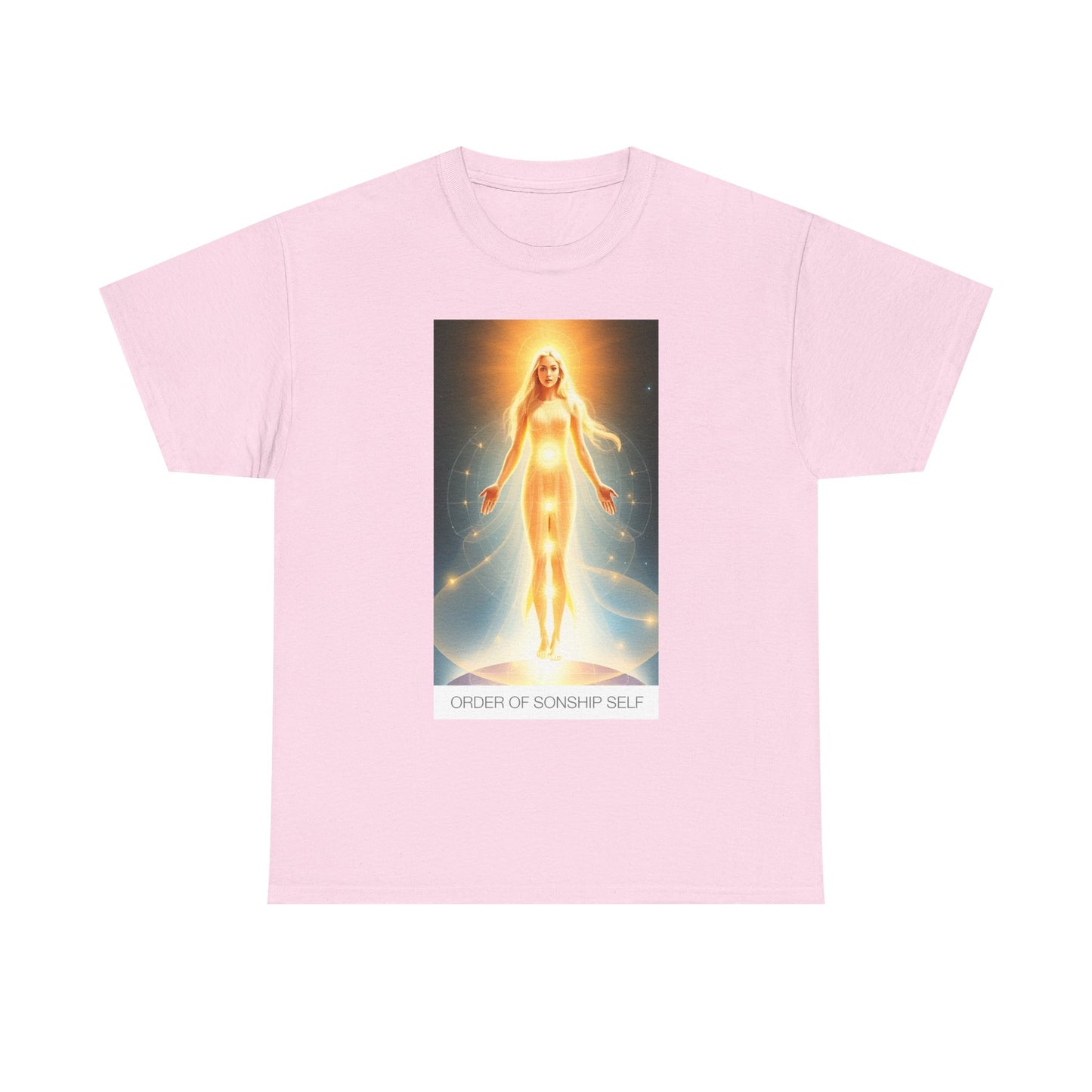 Celestial Self Unisex Heavy Cotton Tee, Spiritual Gift, Artistic T-Shirt, Cosmic Apparel, Meditation Clothing