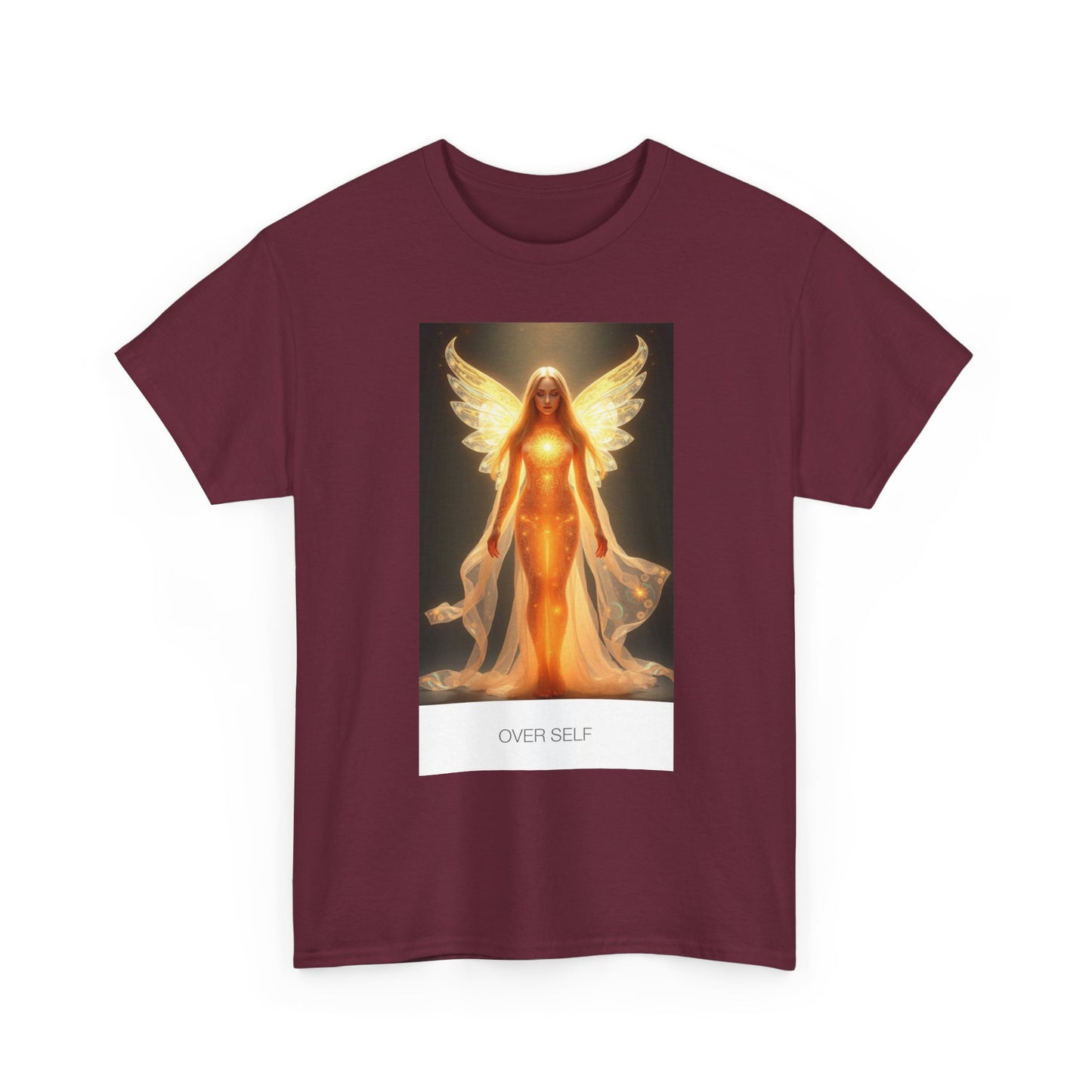 Celestial Self Unisex Heavy Cotton Tee, Inspirational Shirt, Angel Graphic Tee, Spiritual Apparel, Gift for Believers, Unique Casual Wear