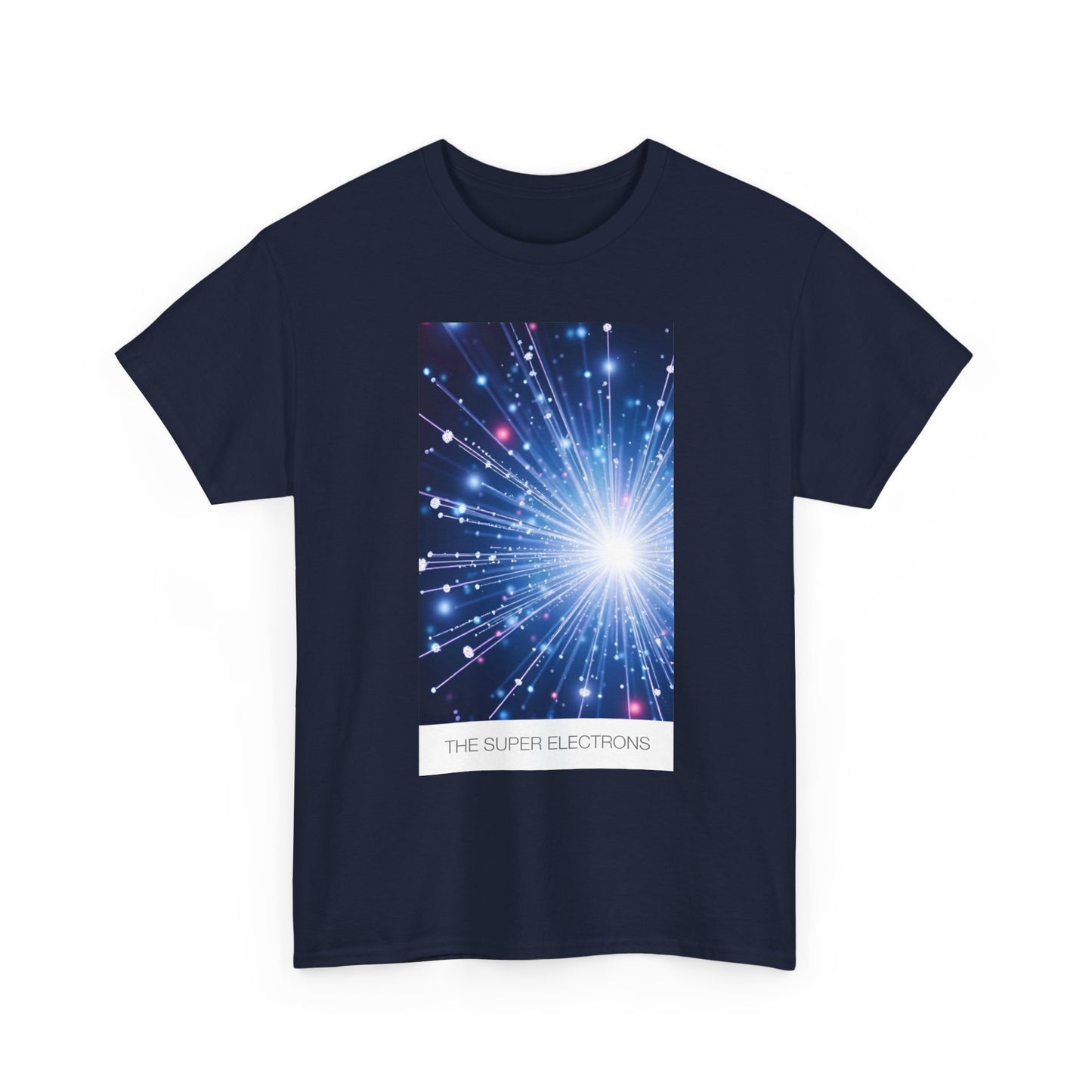 Cosmic Light Unisex Heavy Cotton Tee, Graphic Tee, Trendy Shirt, Casual Wear, Space Art Apparel, Gift for Space Lovers