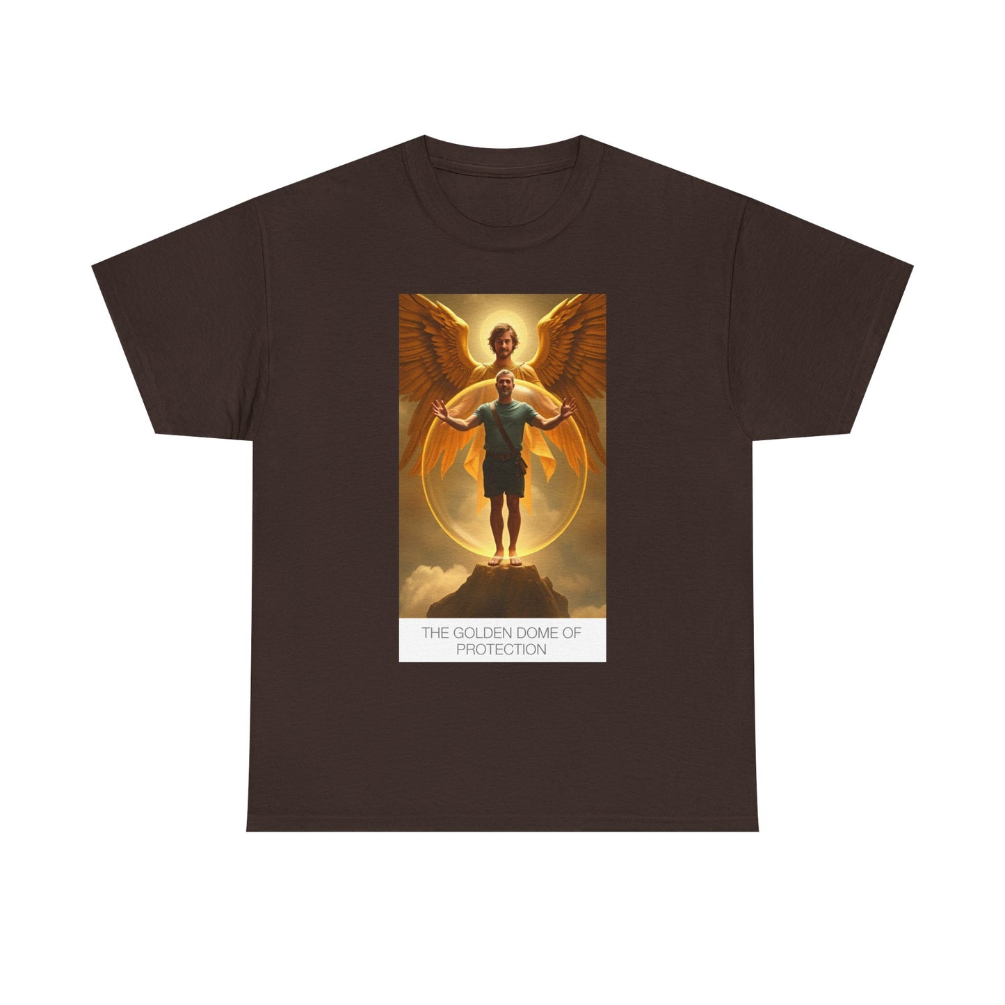 Divine Protection Tee, Unisex Cotton T-Shirt, Spiritual Art Shirt, Guardian Angel Apparel, Gift for Faith Lovers, Unique Spiritual Wear