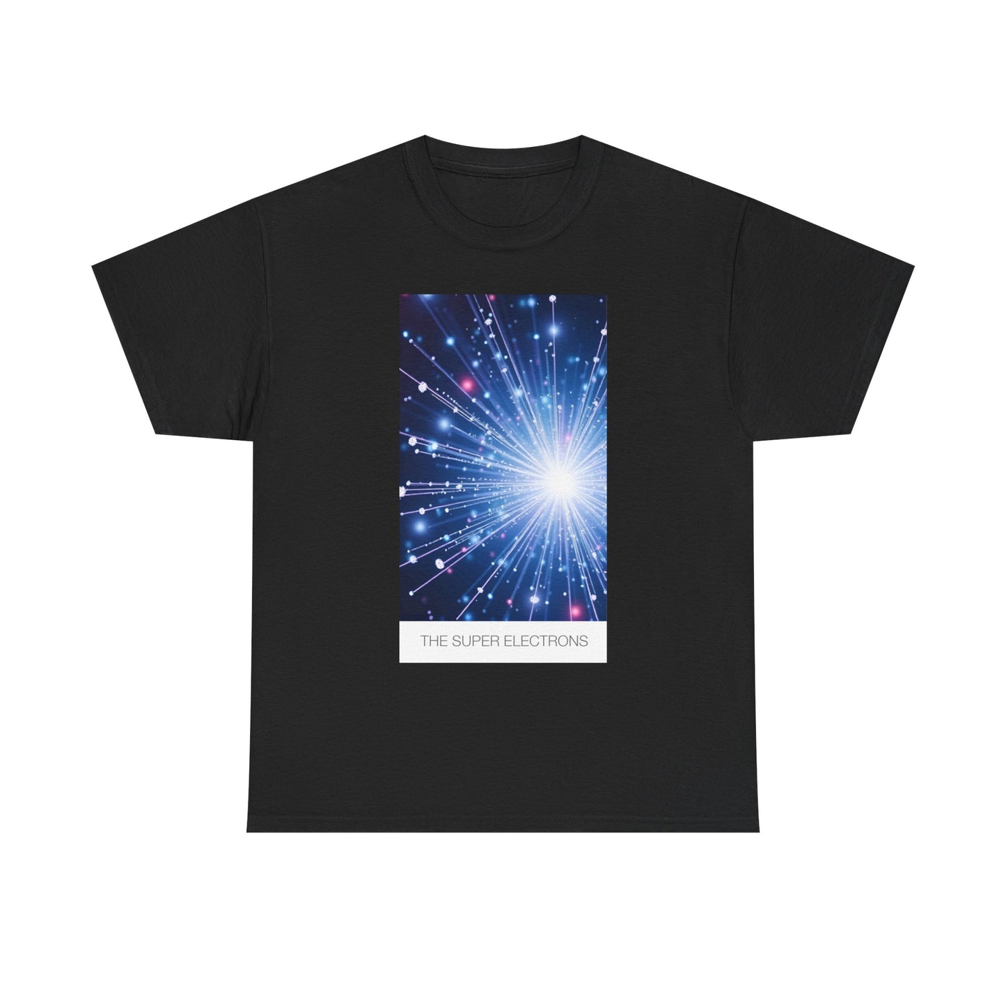 Cosmic Light Unisex Heavy Cotton Tee, Graphic Tee, Trendy Shirt, Casual Wear, Space Art Apparel, Gift for Space Lovers