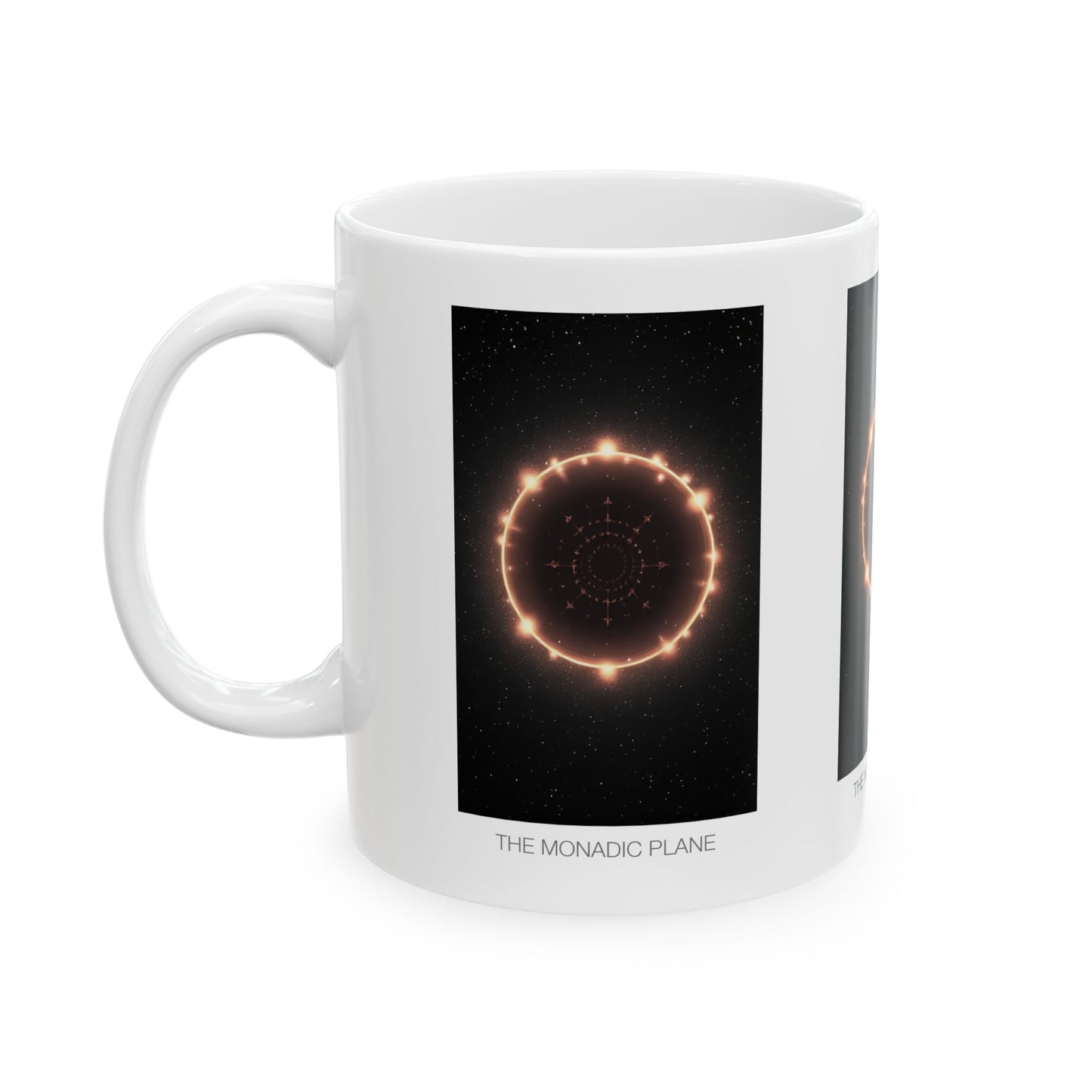 Cosmic Mandala Ceramic Mug, Astrology Gift, Celestial Decor, Space-Themed Cup, Unique Birthday Present