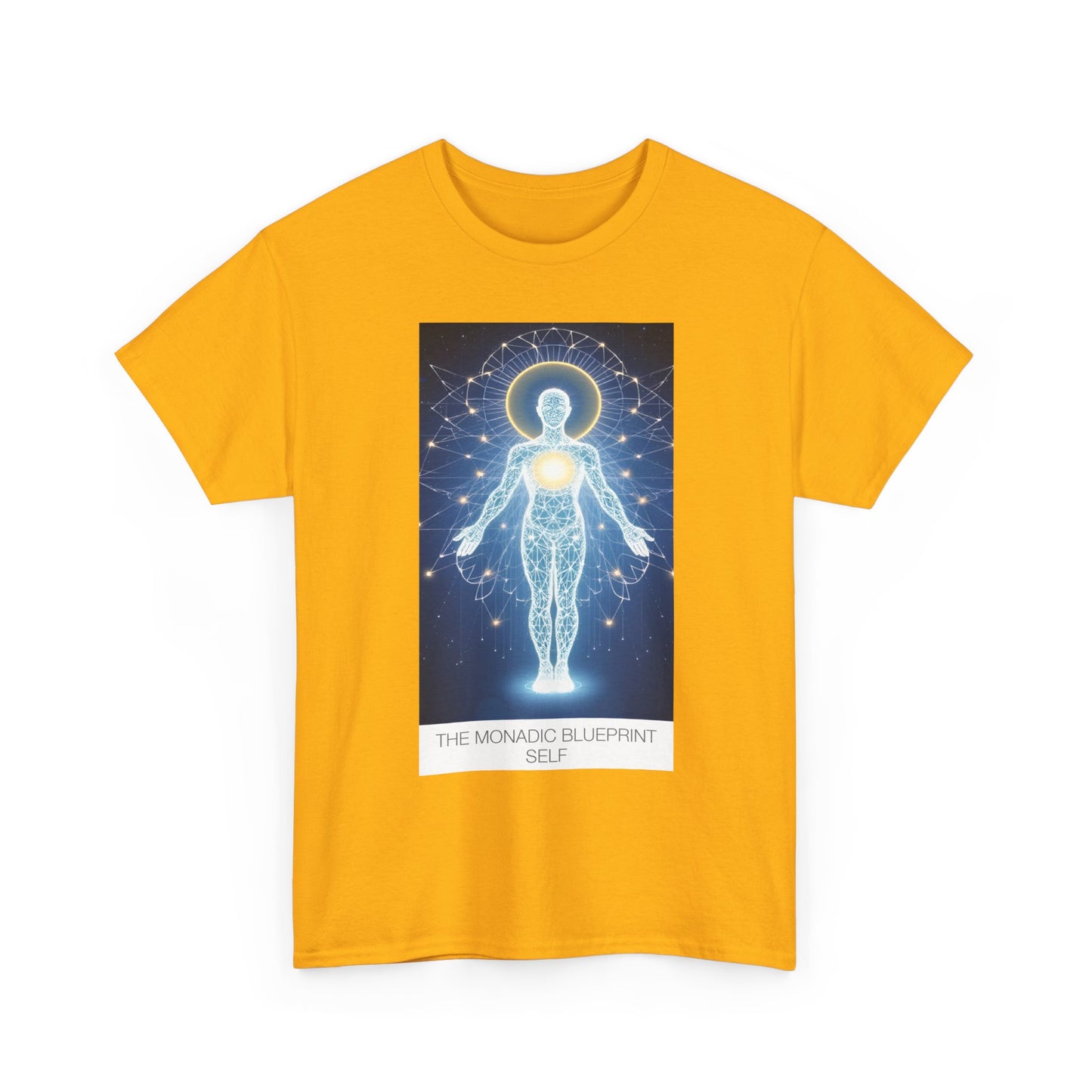 Cosmic Blueprint Tee - Spiritual Heavy Cotton Shirt, Unisex Graphic Tee, Meditation Apparel, Gift for Yogis