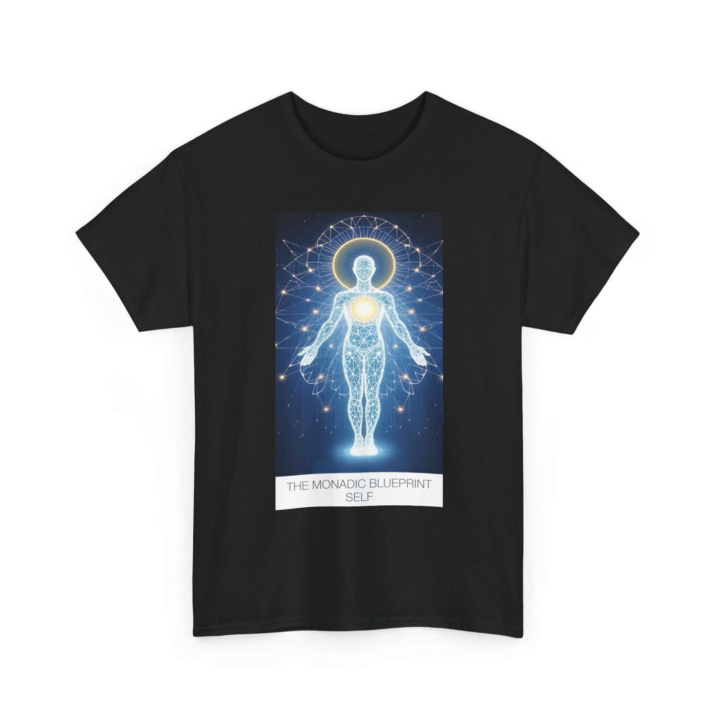 Cosmic Blueprint Tee - Spiritual Heavy Cotton Shirt, Unisex Graphic Tee, Meditation Apparel, Gift for Yogis