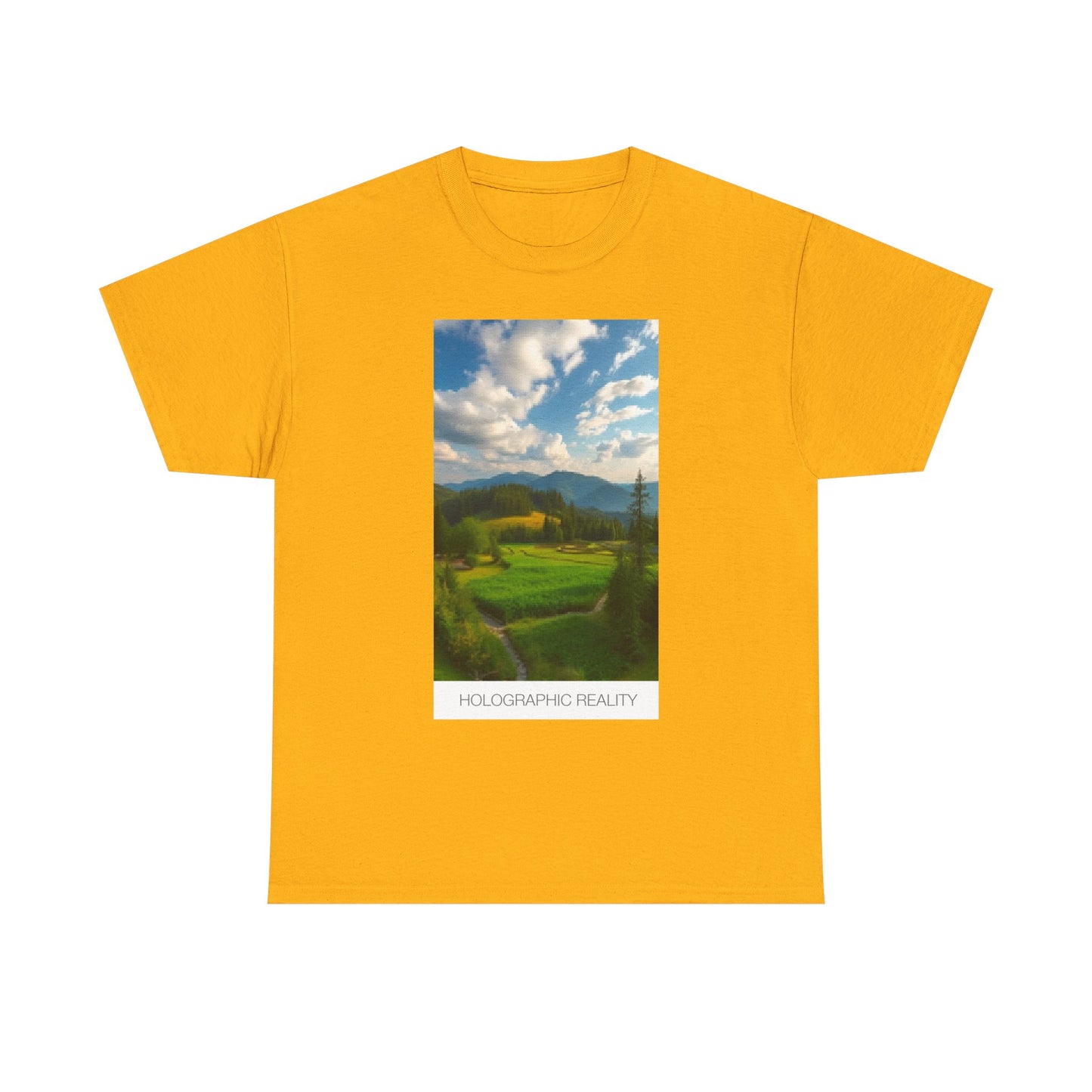 Holographic Reality Tee - Unisex Heavy Cotton Shirt for Nature Lovers, Perfect for Casual Outings, Gifts, Summer Vibes, Eco-Conscious [...]