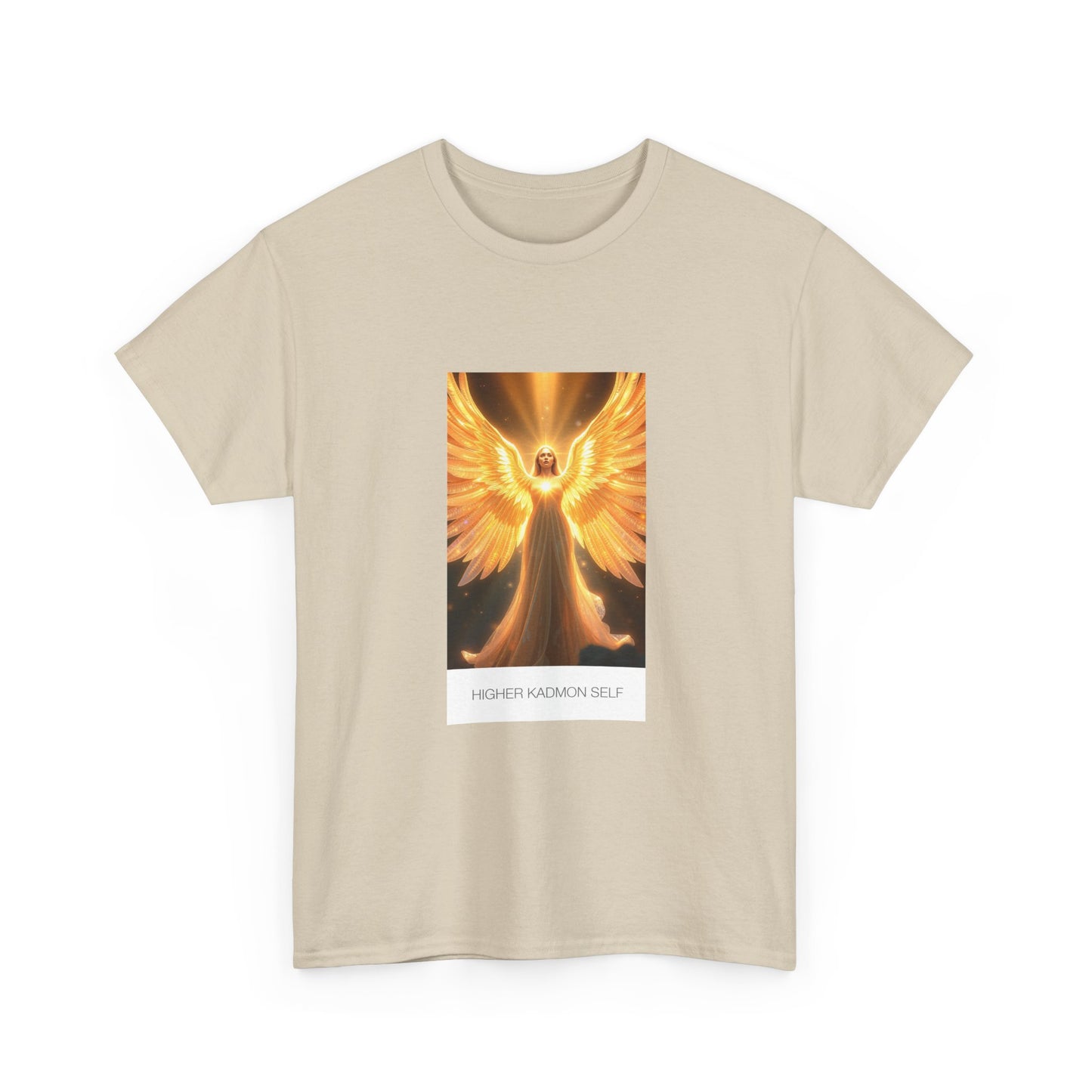 Angel Wings Unisex Heavy Cotton Tee | Spiritual Gift, Casual Wear, Festival Shirt, Inspirational Gift, Daily Comfort