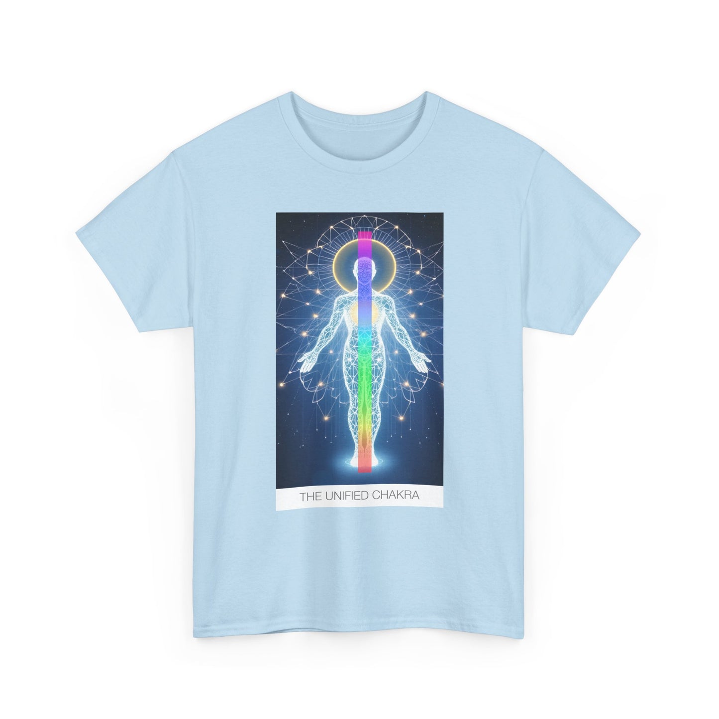 Chakra Energy Unisex Tee, Spiritual T-Shirt, Meditation Gear, Yoga Apparel, Gifts for Wellness, Chakra Art Tee