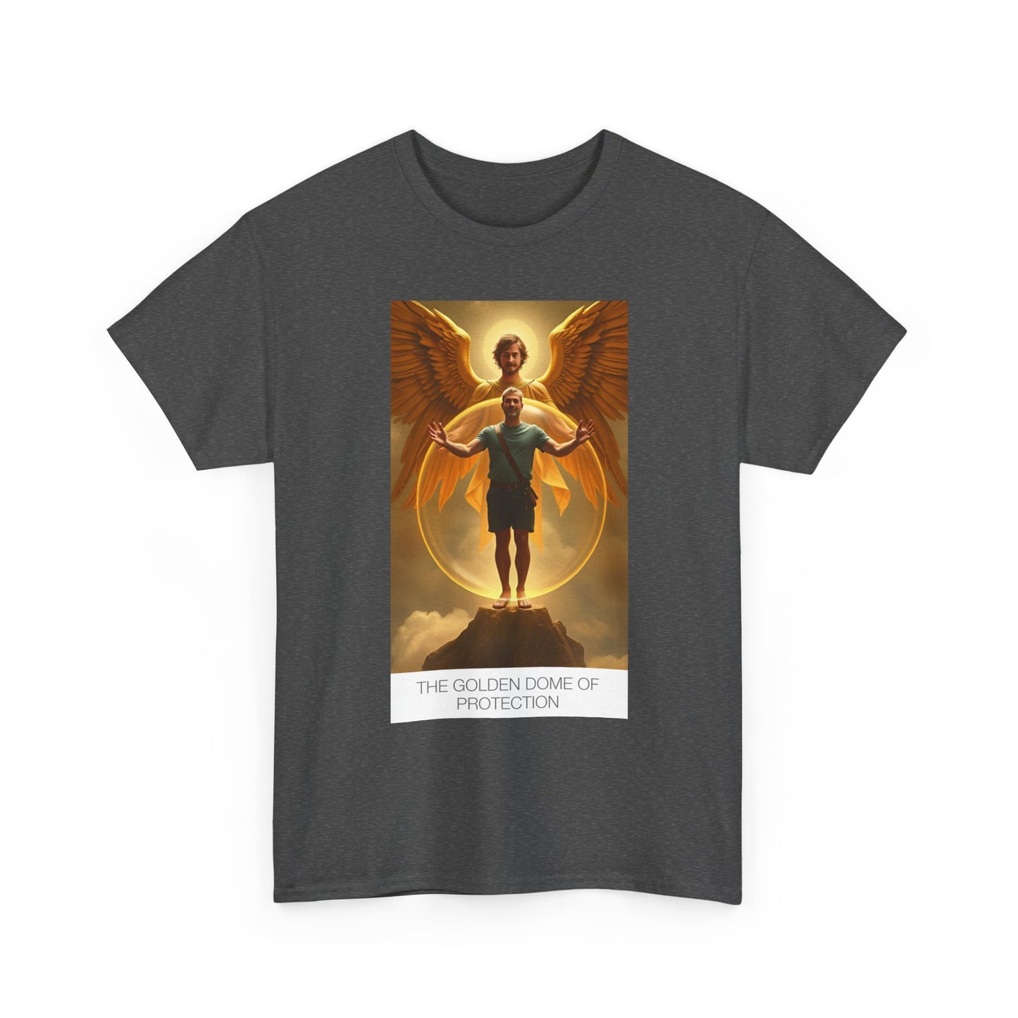 Divine Protection Tee, Unisex Cotton T-Shirt, Spiritual Art Shirt, Guardian Angel Apparel, Gift for Faith Lovers, Unique Spiritual Wear