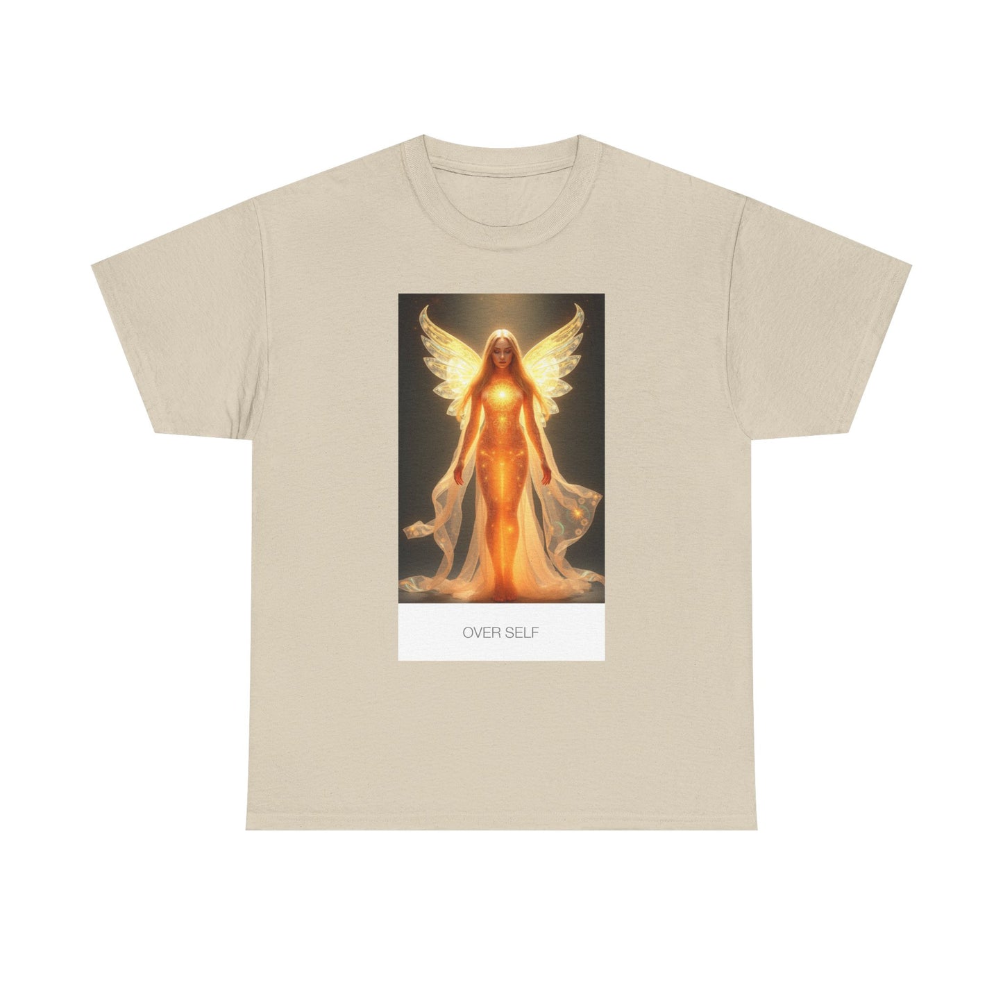 Celestial Self Unisex Heavy Cotton Tee, Inspirational Shirt, Angel Graphic Tee, Spiritual Apparel, Gift for Believers, Unique Casual Wear