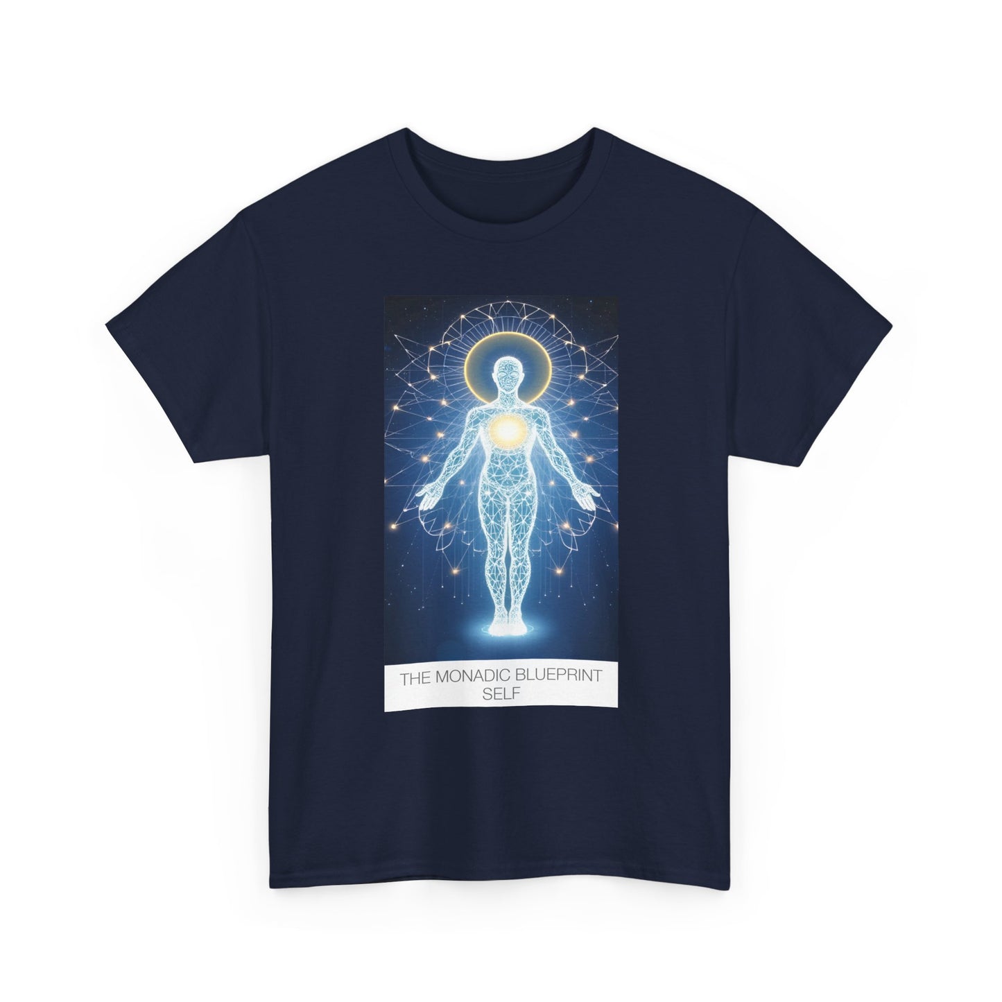 Cosmic Blueprint Tee - Spiritual Heavy Cotton Shirt, Unisex Graphic Tee, Meditation Apparel, Gift for Yogis