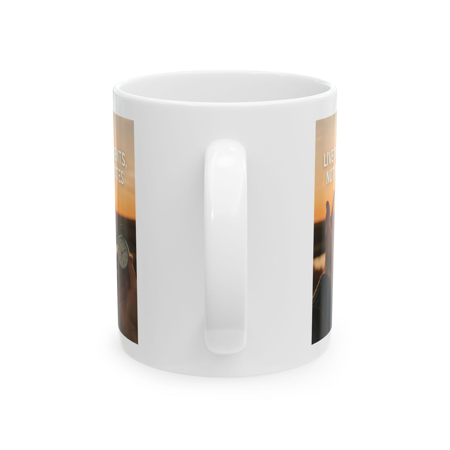 Inspirational Ceramic Mug - "Live in Moments, Not in Minutes" - Perfect for Coffee Lovers, Gift for Friend, Motivational Mug, Relaxing [...]