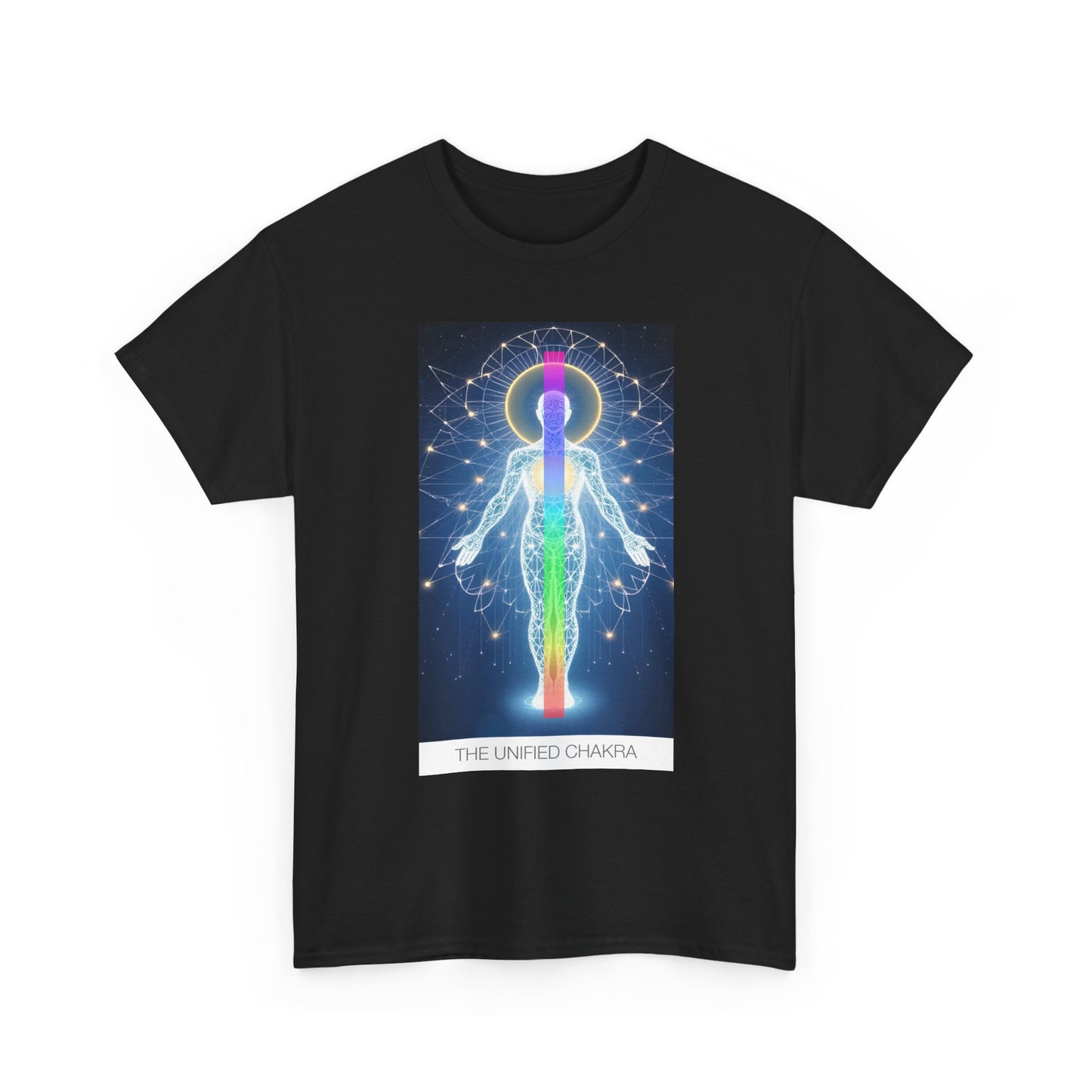 Chakra Energy Unisex Tee, Spiritual T-Shirt, Meditation Gear, Yoga Apparel, Gifts for Wellness, Chakra Art Tee