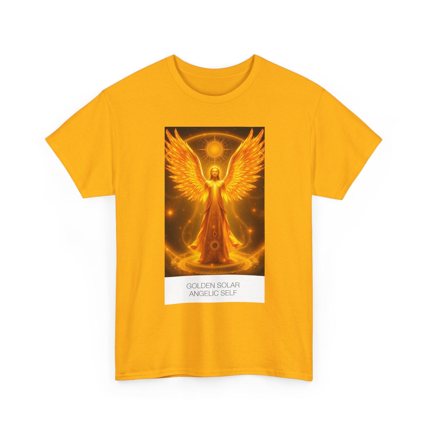 Angelic Self Graphic Tee, Spiritual T-Shirt, Gift for Angel Lovers, Positive Vibe Cotton Tee, Unisex Apparel for Mindfulness