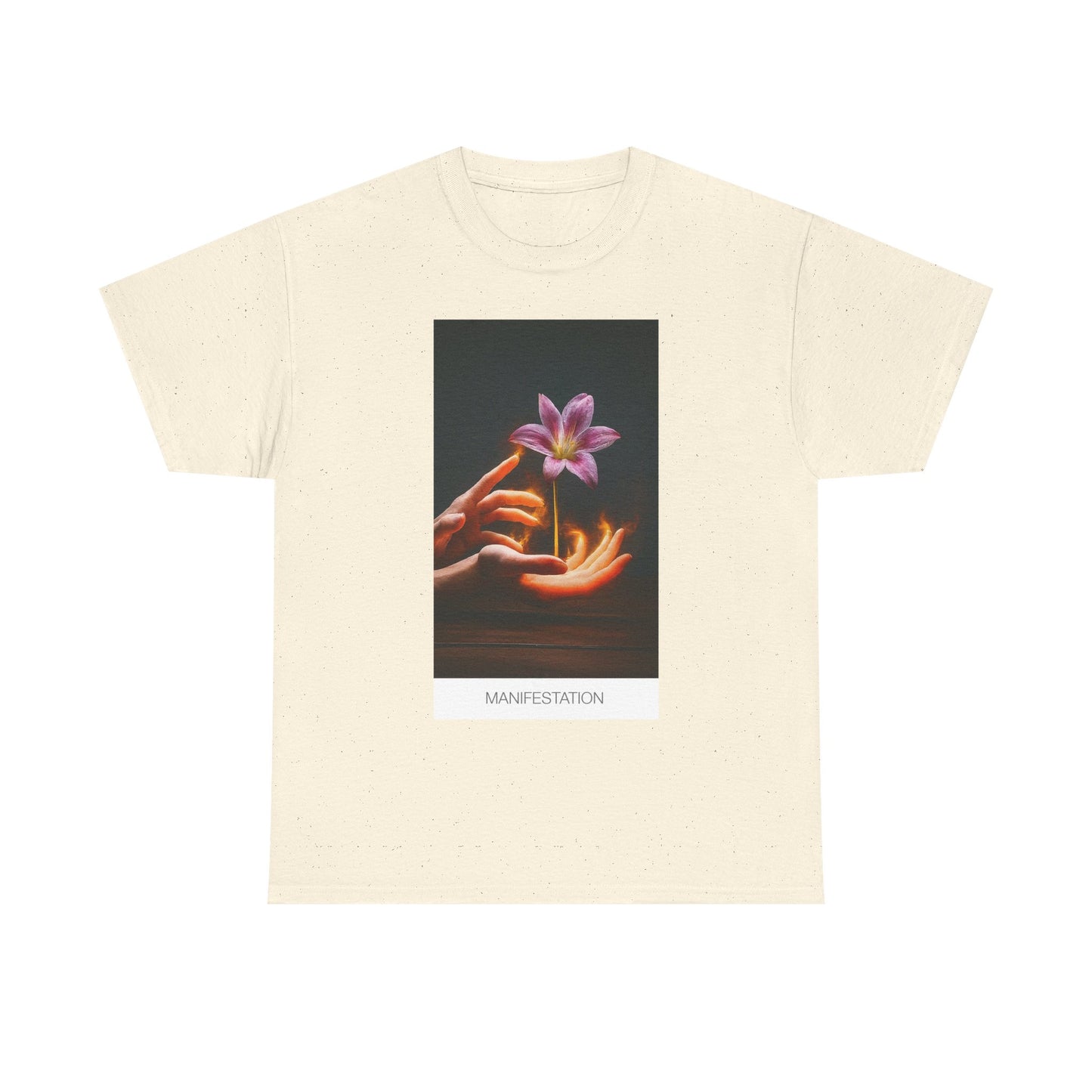 Manifestation Unisex Heavy Cotton Tee, Inspirational Shirt, Spiritual Gift, Positive Energy, Affirmation T-Shirt, Mindfulness Apparel