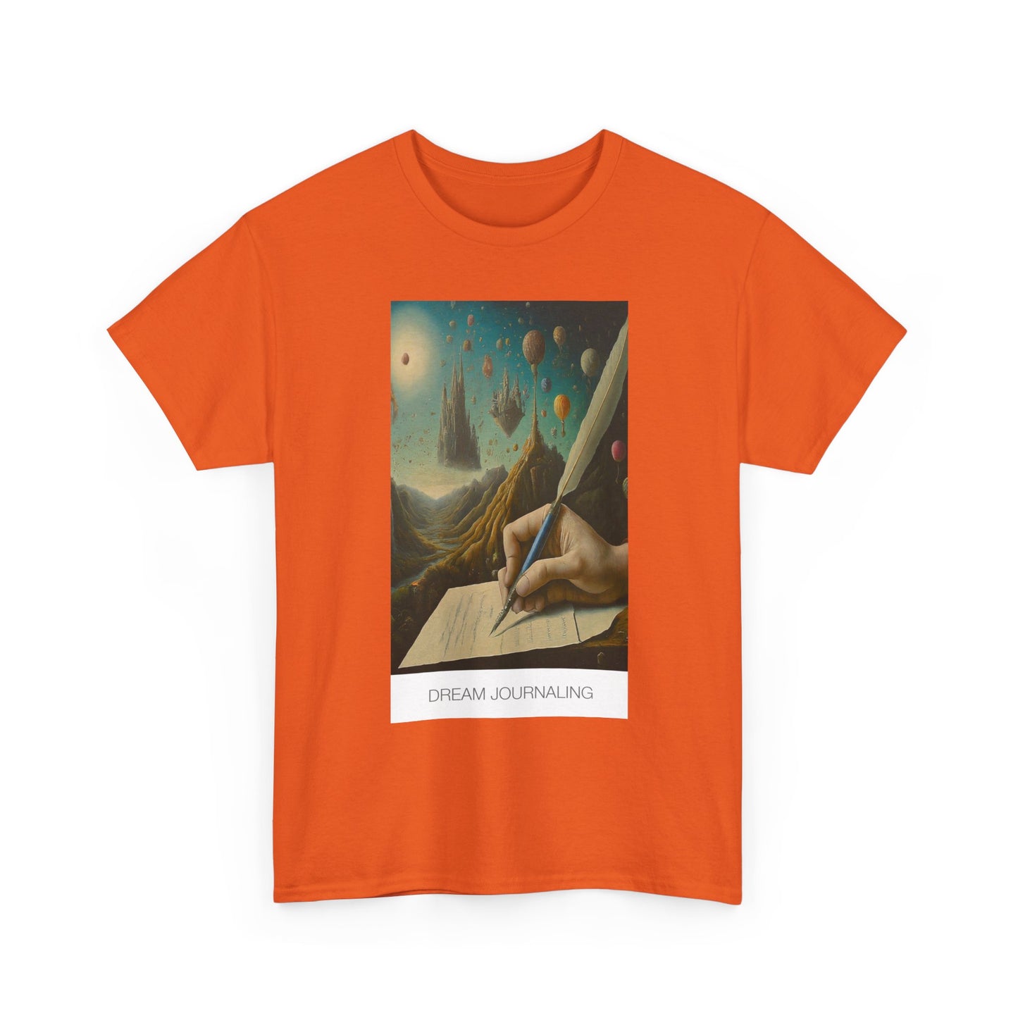 Dream Journaling Unisex Heavy Cotton Tee, Inspirational Tee, Creative Gift, Writing Shirt, Dreamer Apparel, Unique T-shirt