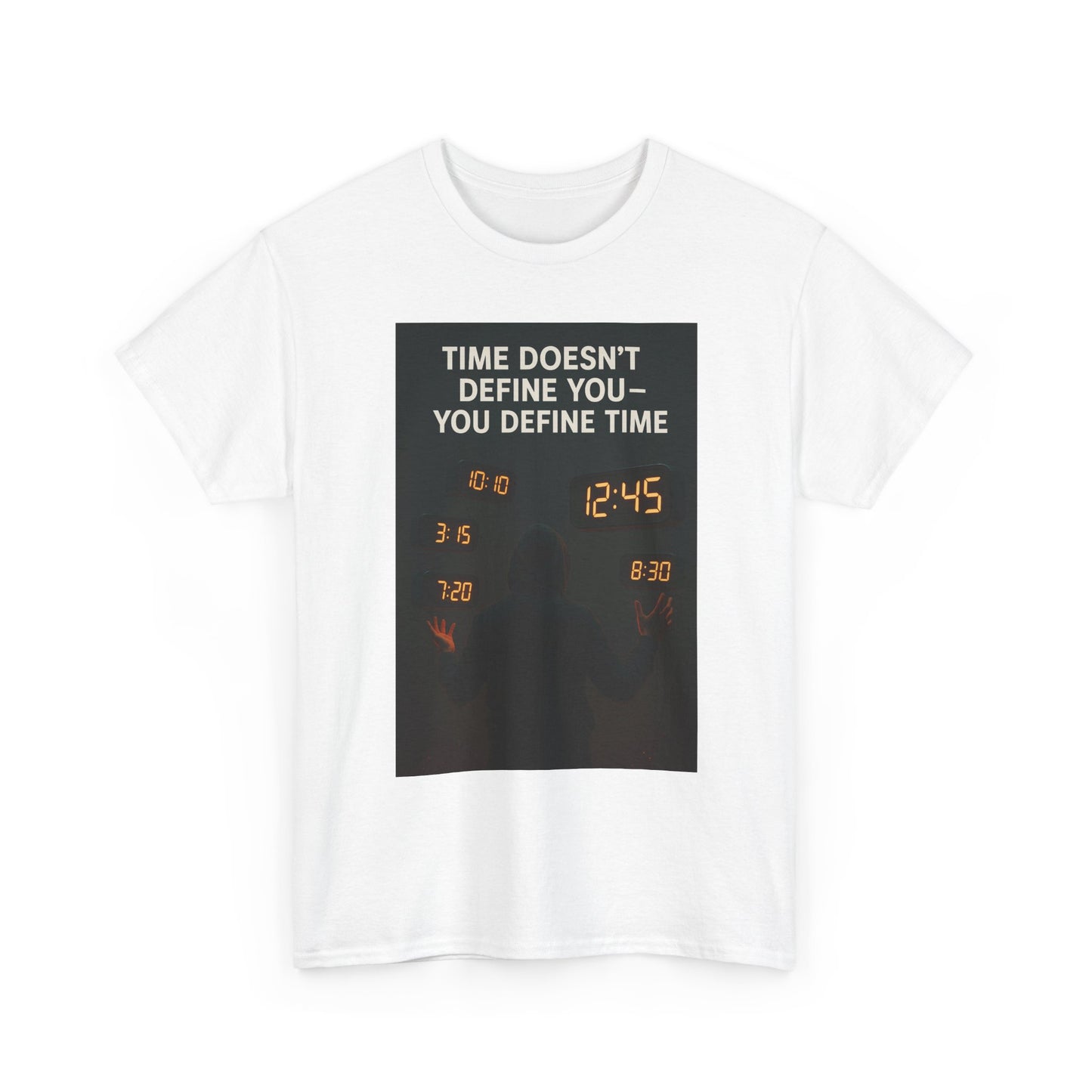 Motivational Unisex Heavy Cotton Tee | Inspiring Gift, Everyday Wear, Casual Style, Time Management Quote, Life Philosophy Shirt