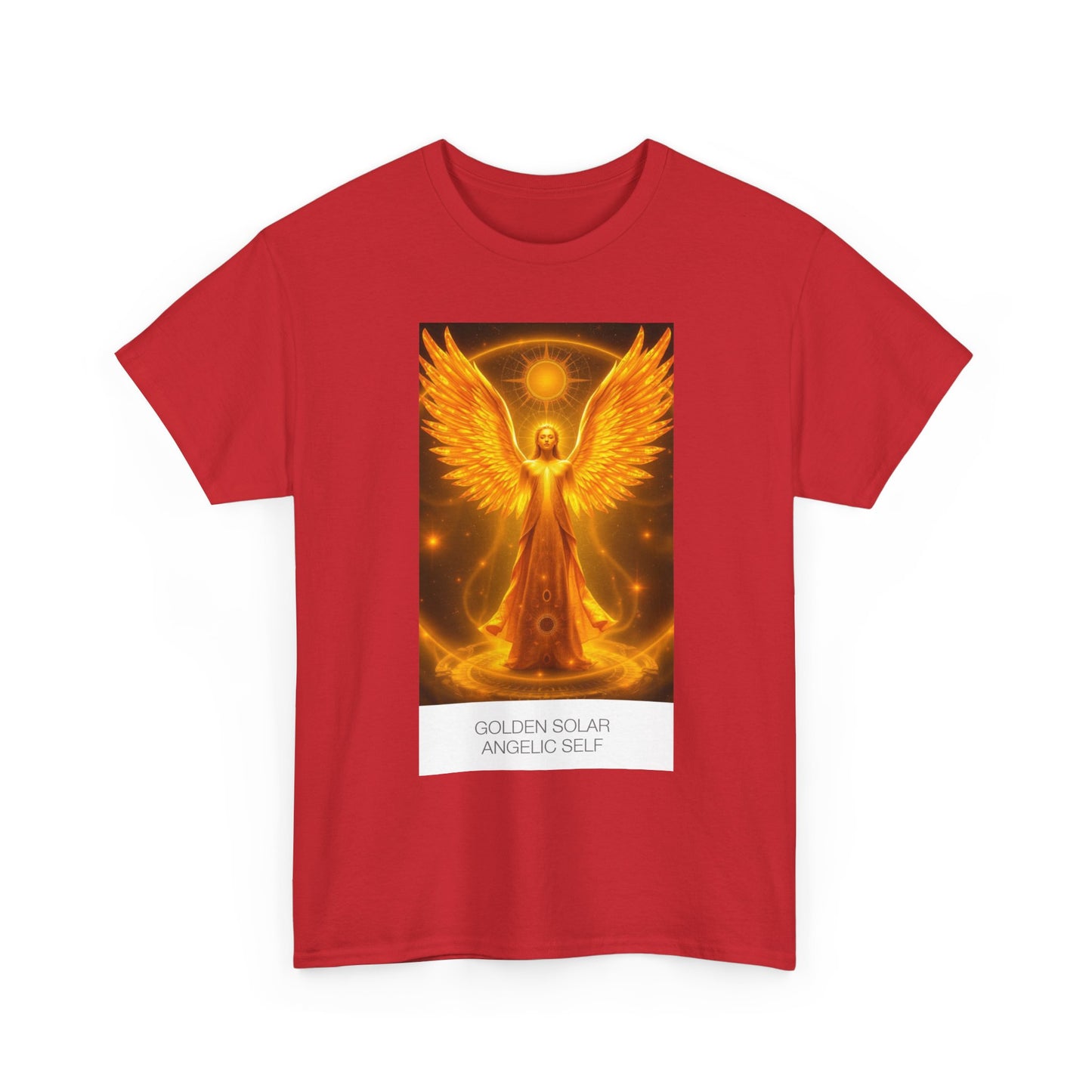 Angelic Self Graphic Tee, Spiritual T-Shirt, Gift for Angel Lovers, Positive Vibe Cotton Tee, Unisex Apparel for Mindfulness