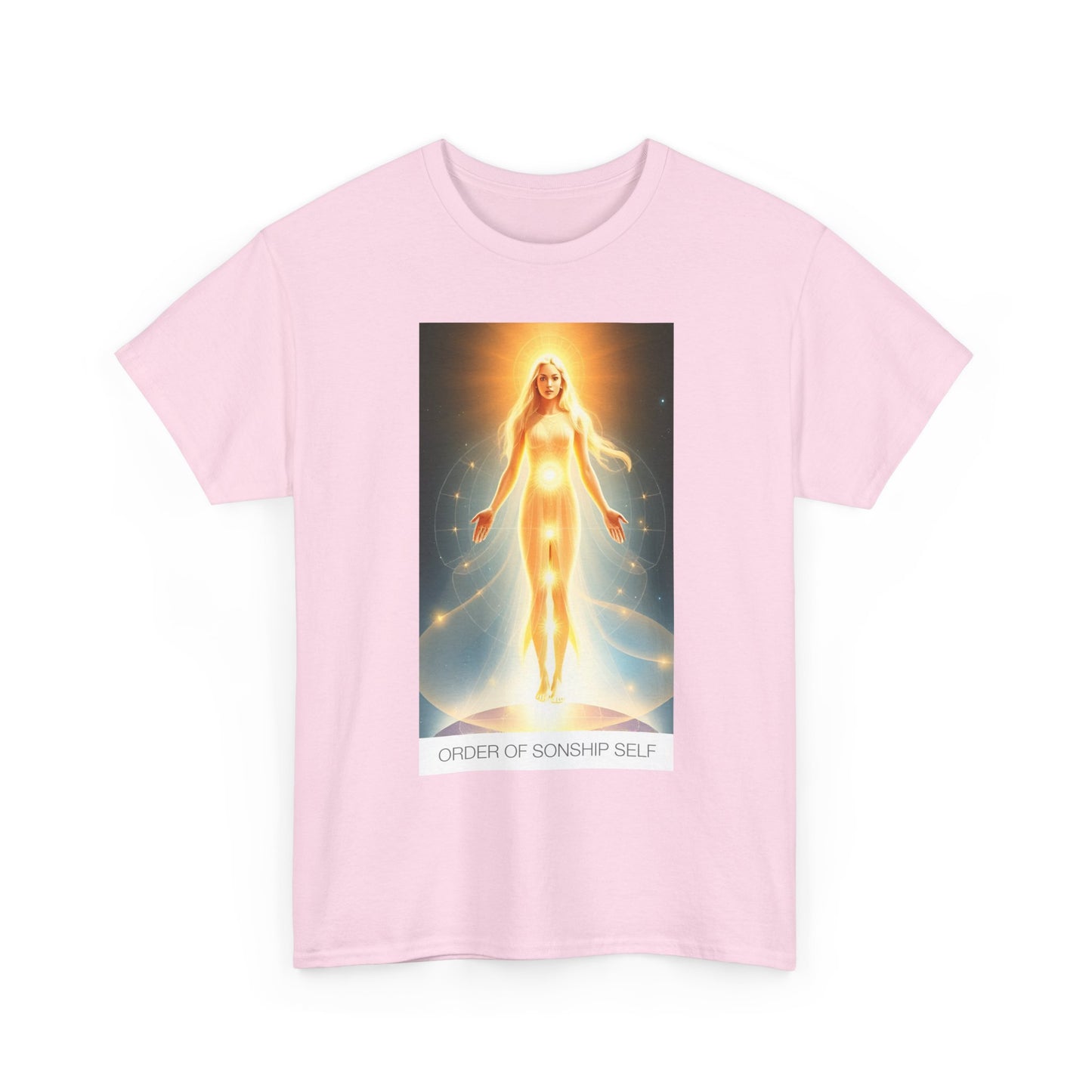 Celestial Self Unisex Heavy Cotton Tee, Spiritual Gift, Artistic T-Shirt, Cosmic Apparel, Meditation Clothing