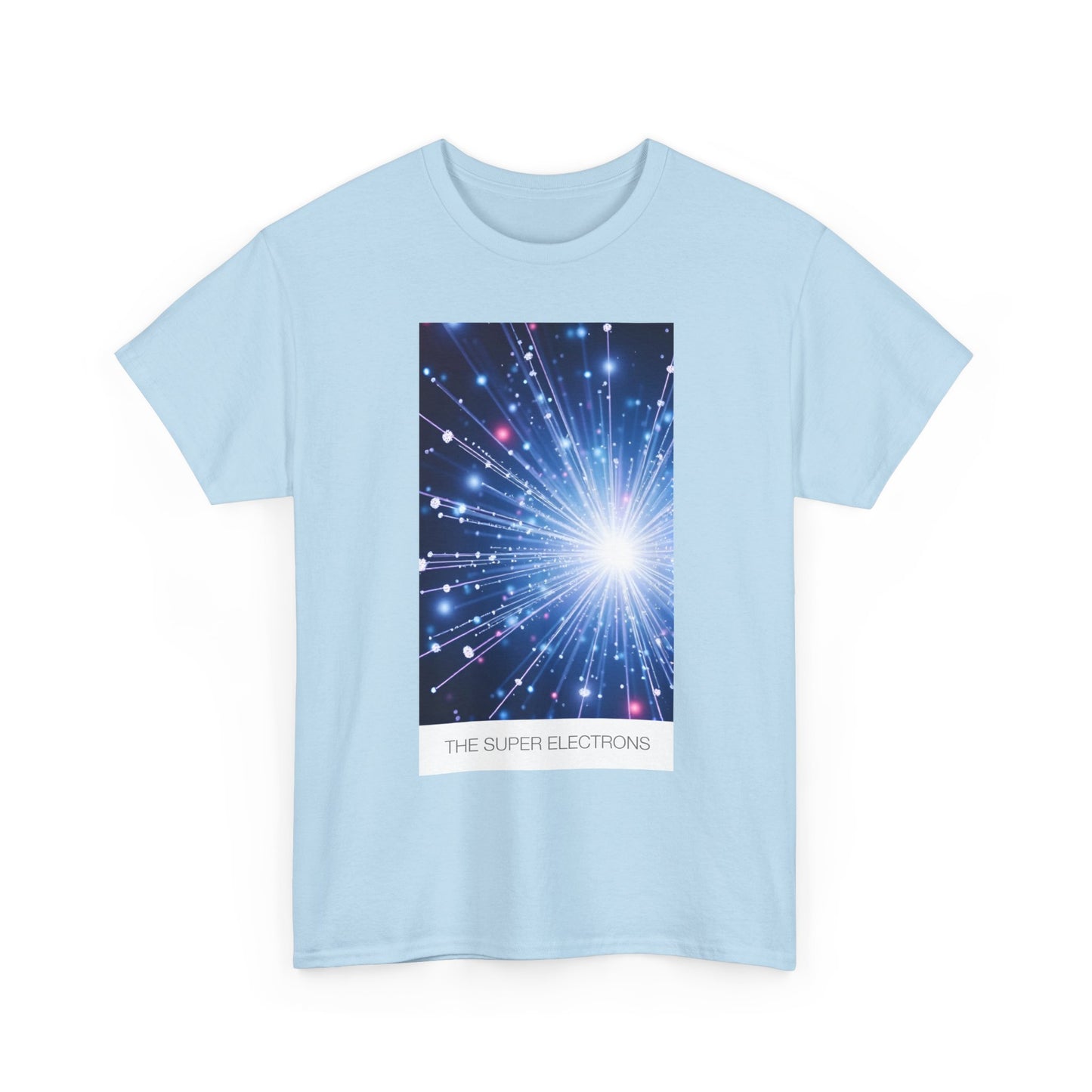 Cosmic Light Unisex Heavy Cotton Tee, Graphic Tee, Trendy Shirt, Casual Wear, Space Art Apparel, Gift for Space Lovers